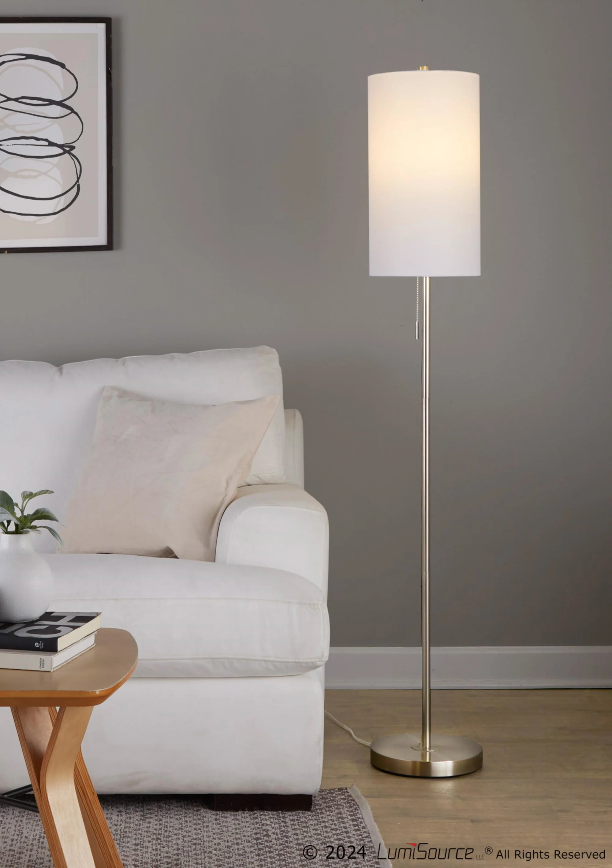 Bounty 62" Metal Floor Lamp By LumiSource - GFS62-BNTY AUW - Image 8