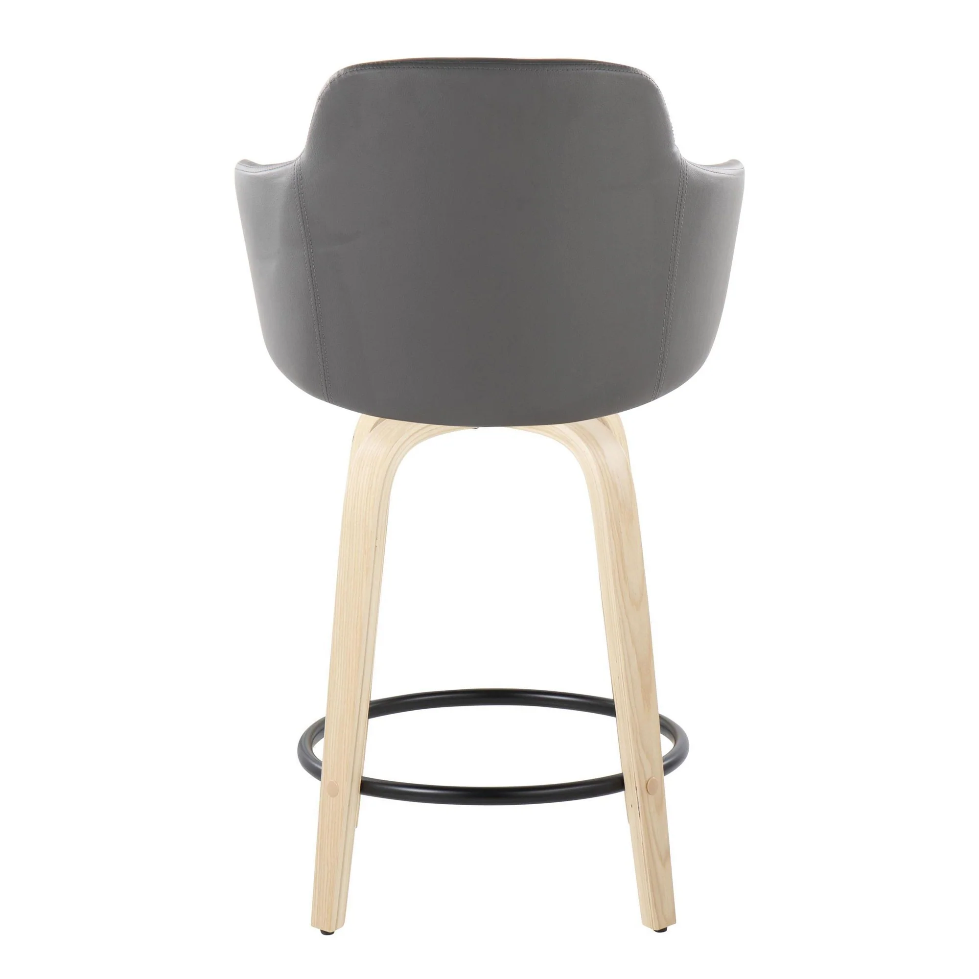 Boyne 24" Fixed-Height Counter Stool - Set of 2 By LumiSource - B24-BOYNEPU-GRTZQ2 NABK2 - Image 12