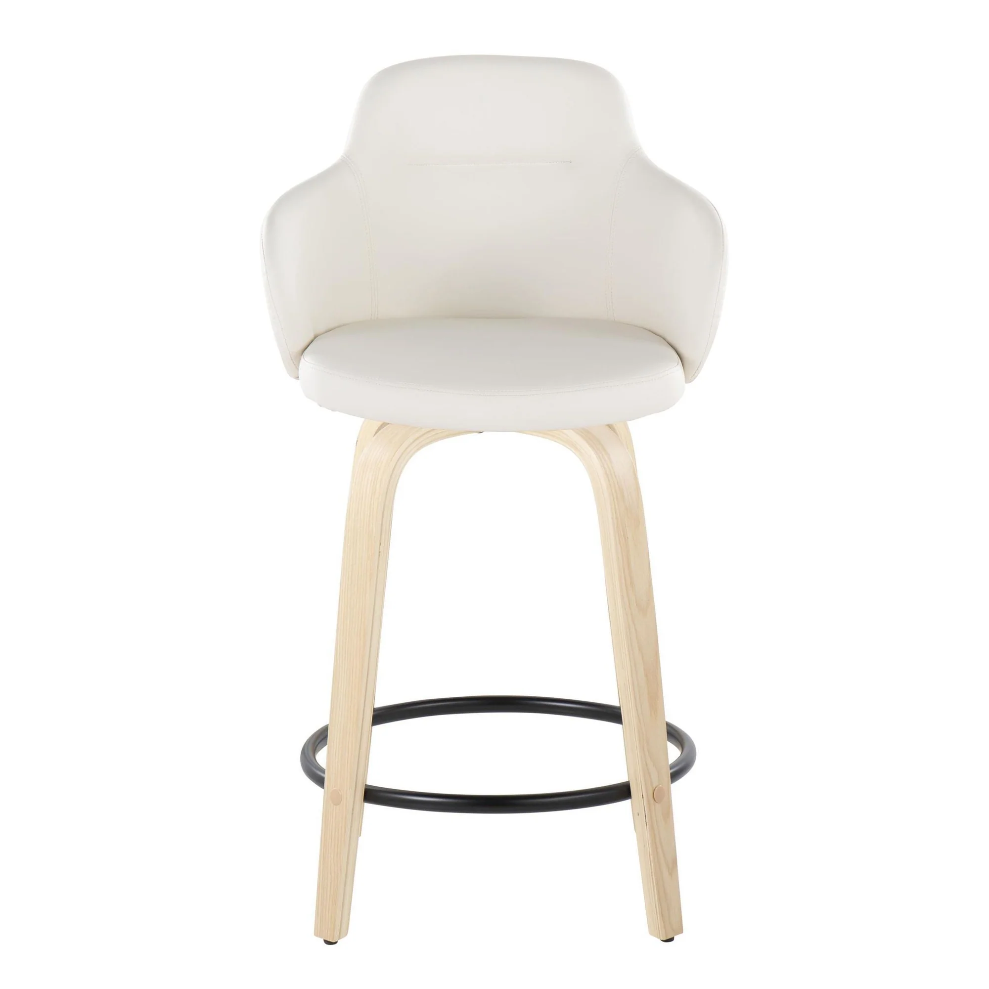 Boyne 24" Fixed-Height Counter Stool - Set of 2 By LumiSource - B24-BOYNEPU-GRTZQ2 NABK2 - Image 17