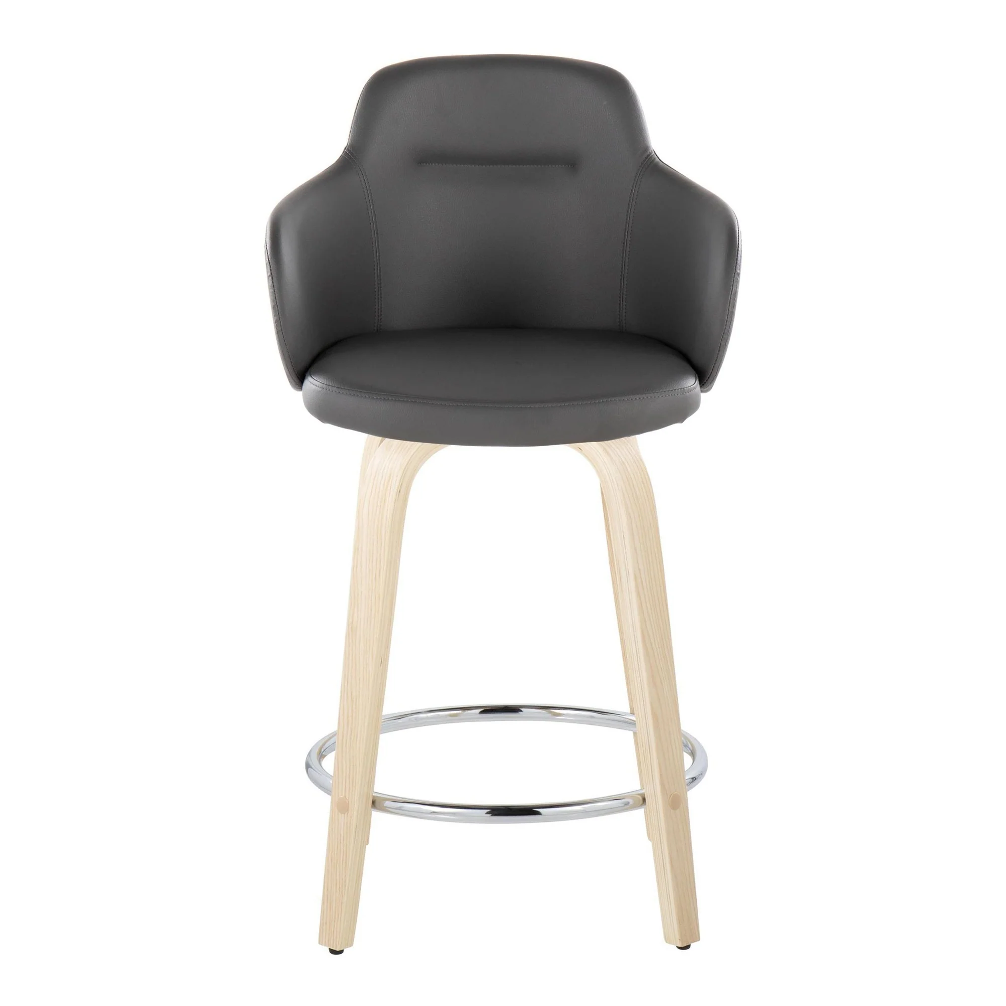 Boyne 24" Fixed-Height Counter Stool - Set of 2 By LumiSource - B24-BOYNEPU-GRTZR2 NABK2 - Image 12