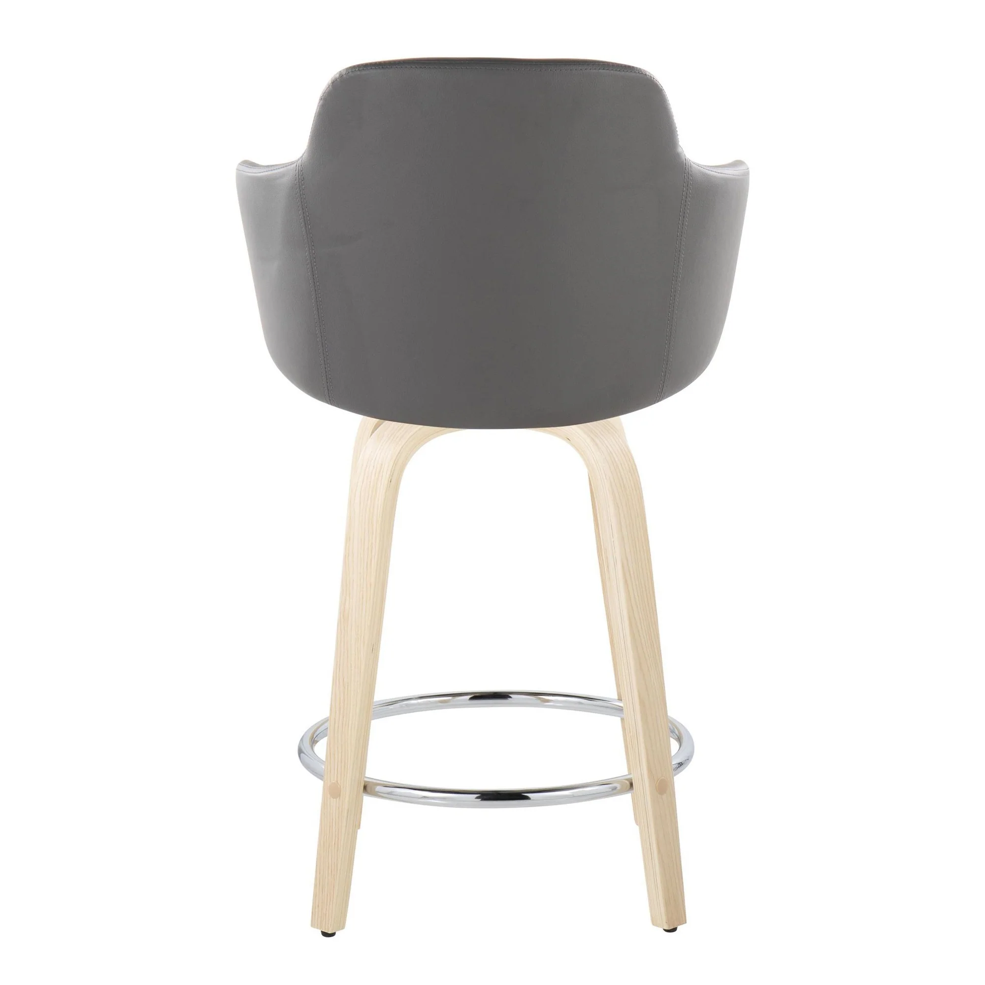 Boyne 24" Fixed-Height Counter Stool - Set of 2 By LumiSource - B24-BOYNEPU-GRTZR2 NABK2 - Image 13