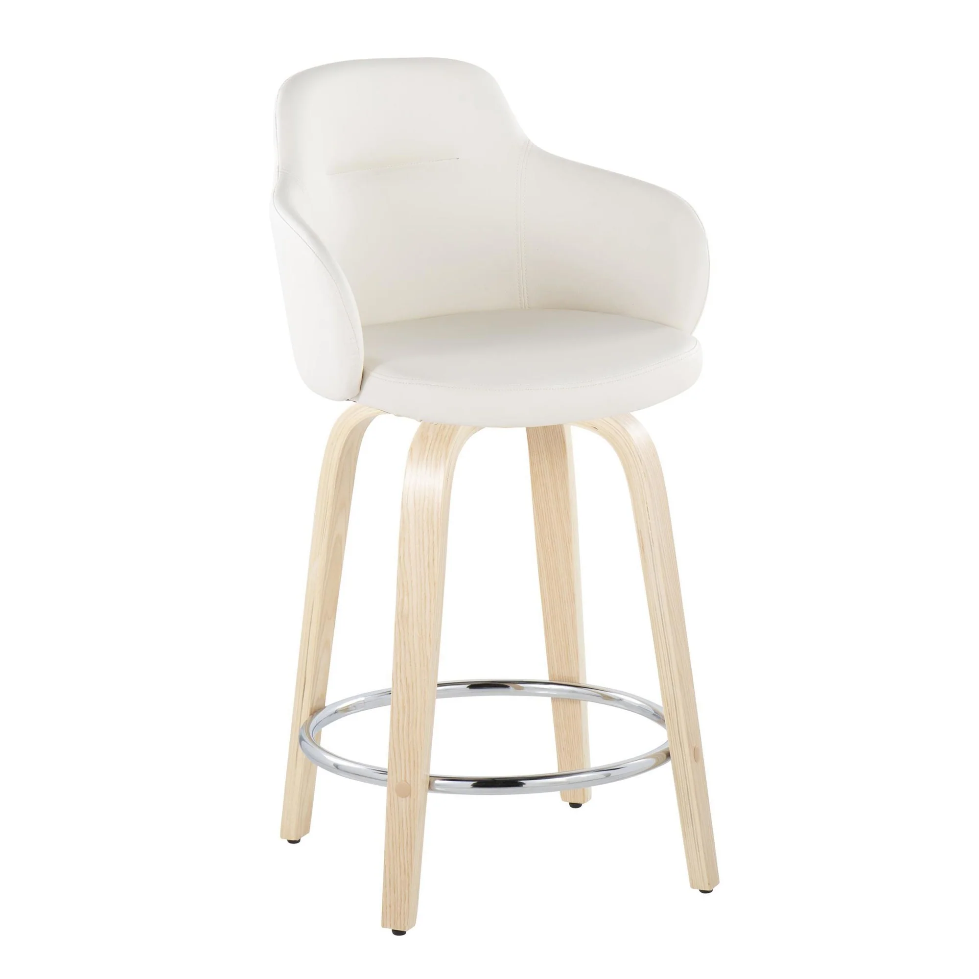 Boyne 24" Fixed-Height Counter Stool - Set of 2 By LumiSource - B24-BOYNEPU-GRTZR2 NABK2 - Image 15