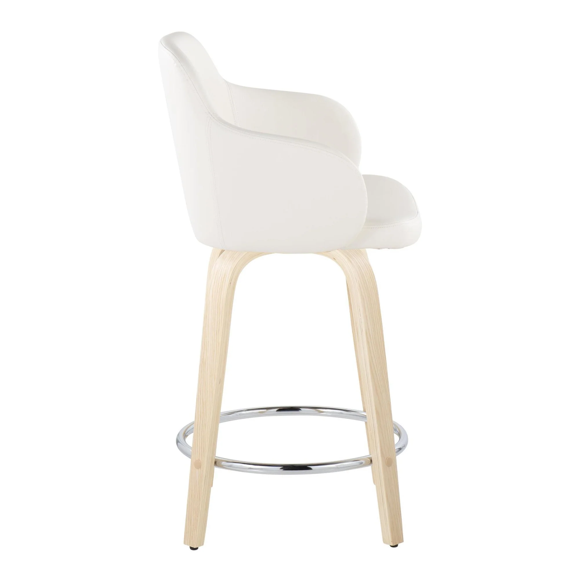 Boyne 24" Fixed-Height Counter Stool - Set of 2 By LumiSource - B24-BOYNEPU-GRTZR2 NABK2 - Image 16