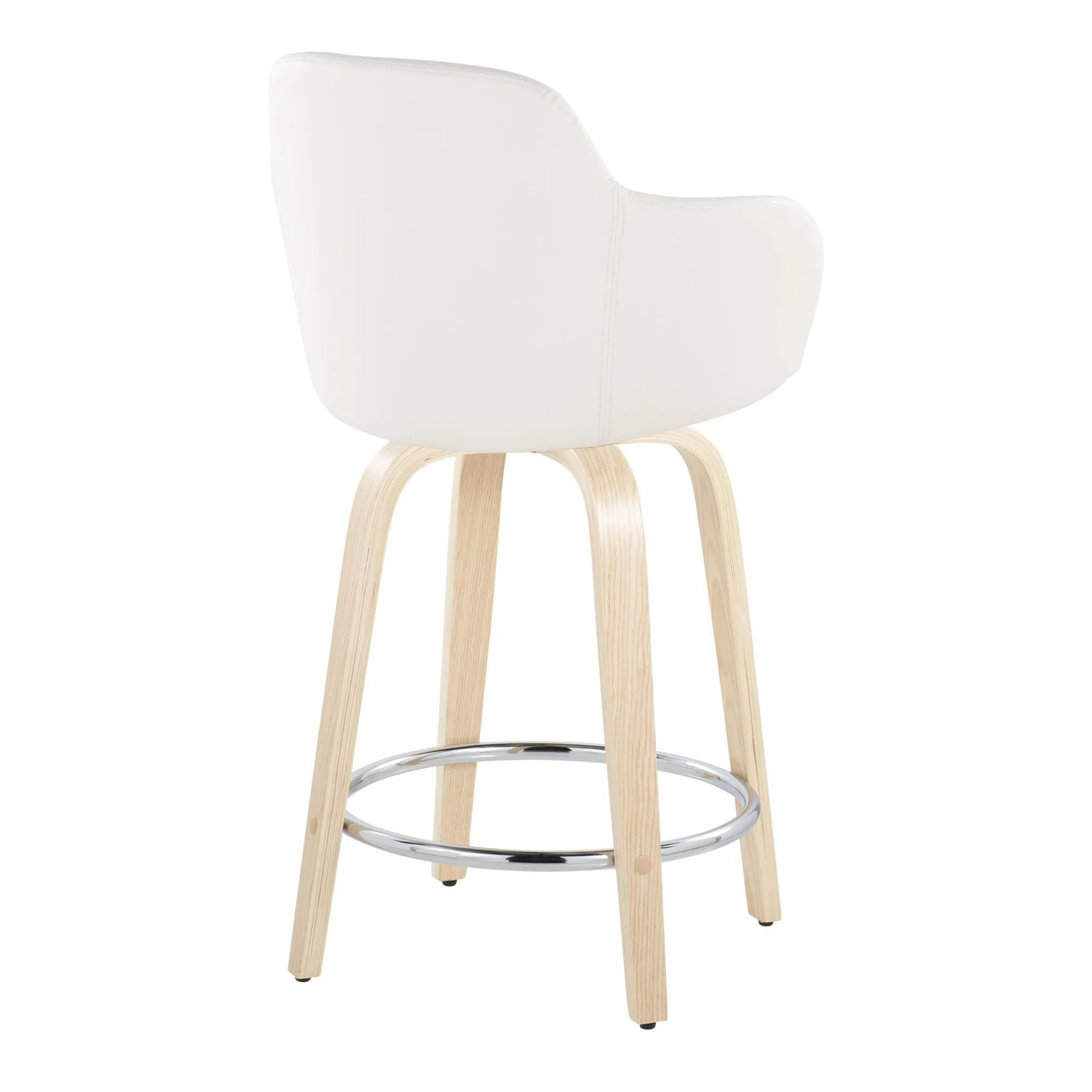 Boyne 24" Fixed-Height Counter Stool - Set of 2 By LumiSource - B24-BOYNEPU-GRTZR2 NABK2 - Image 17