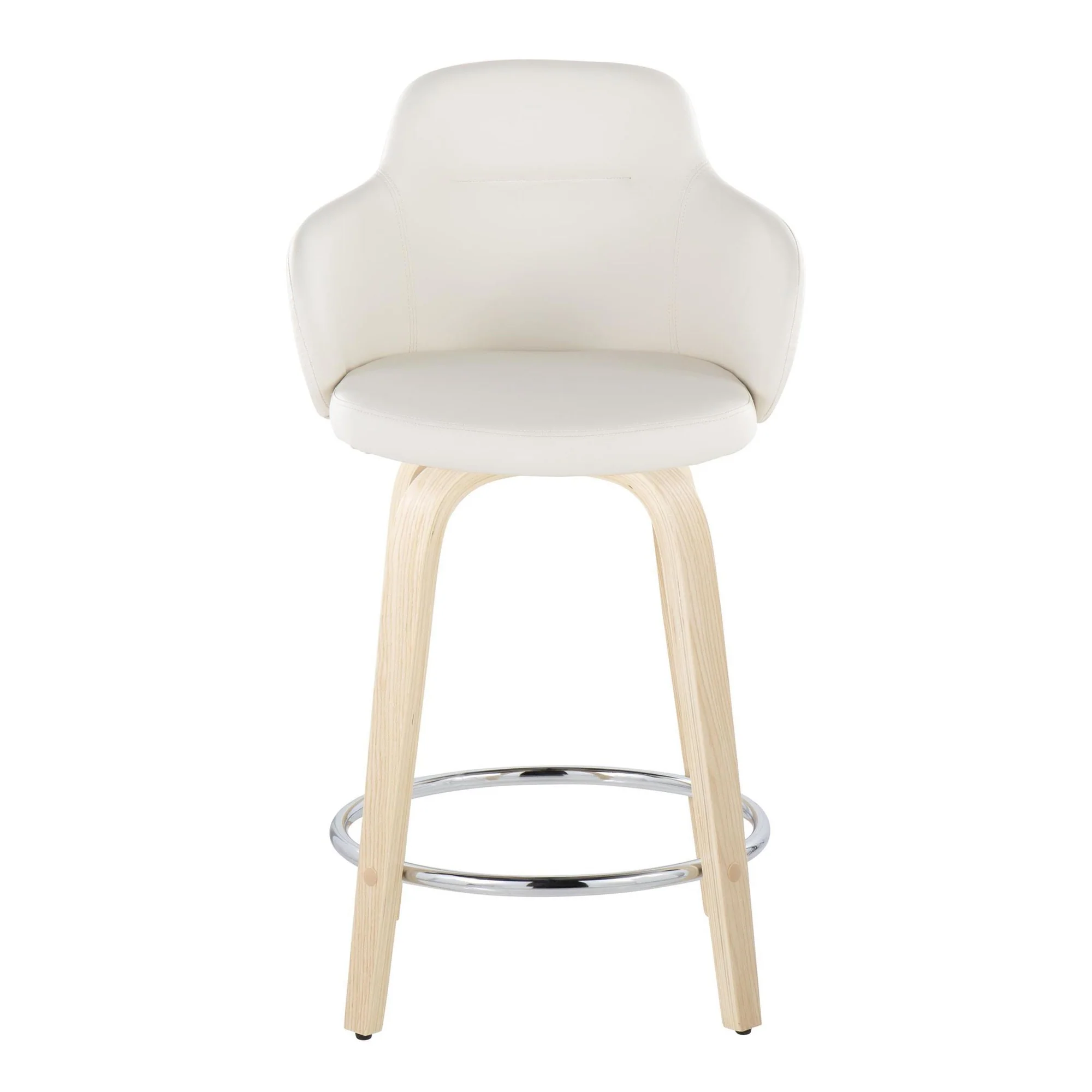 Boyne 24" Fixed-Height Counter Stool - Set of 2 By LumiSource - B24-BOYNEPU-GRTZR2 NABK2 - Image 18
