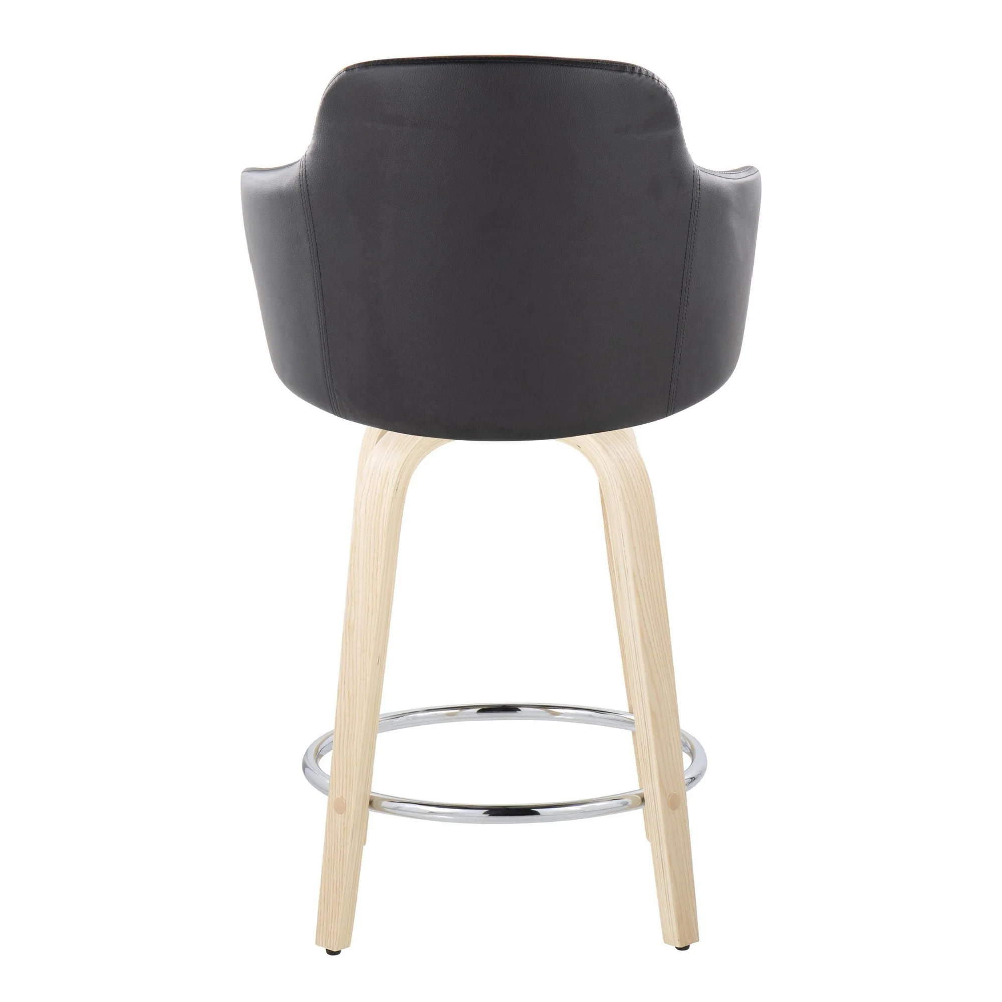Boyne 24" Fixed-Height Counter Stool - Set of 2 By LumiSource - B24-BOYNEPU-GRTZR2 NABK2 - Image 7