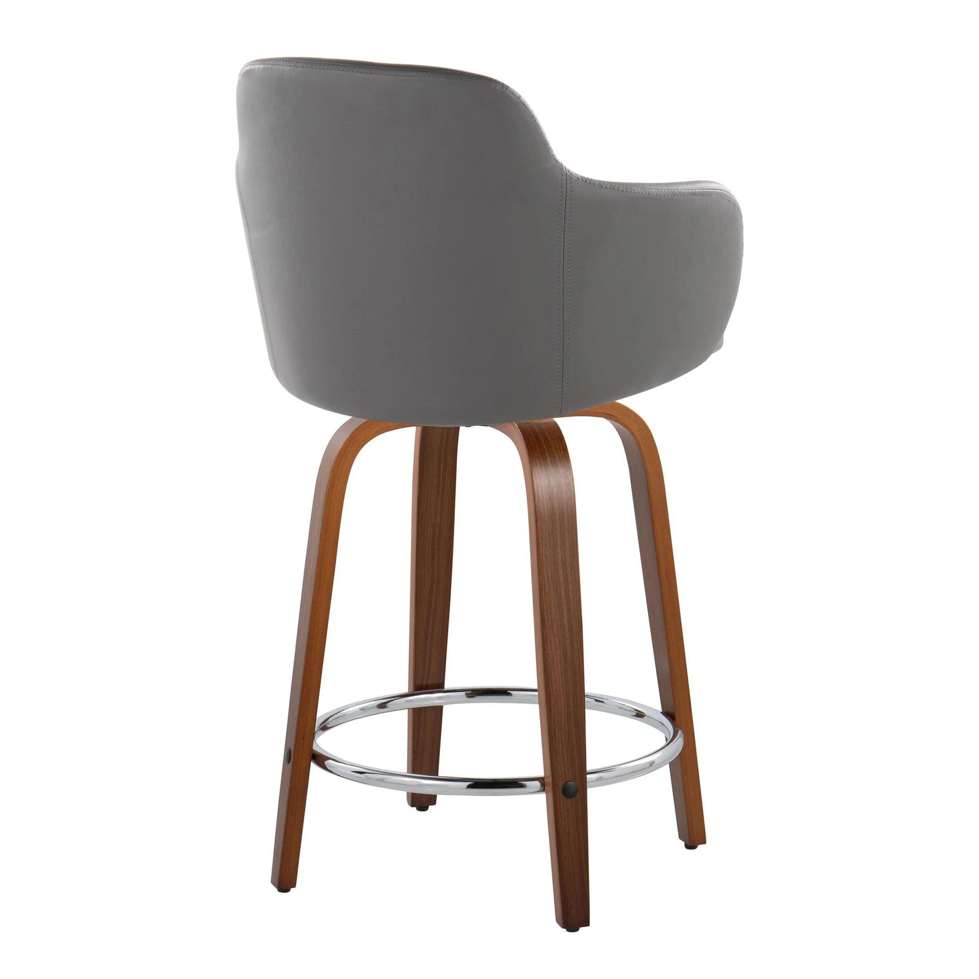 Boyne 24" Fixed-Height Counter Stool - Set of 2 By LumiSource - B24-BOYNEPU-GRTZR2 WLBK2 - Image 10