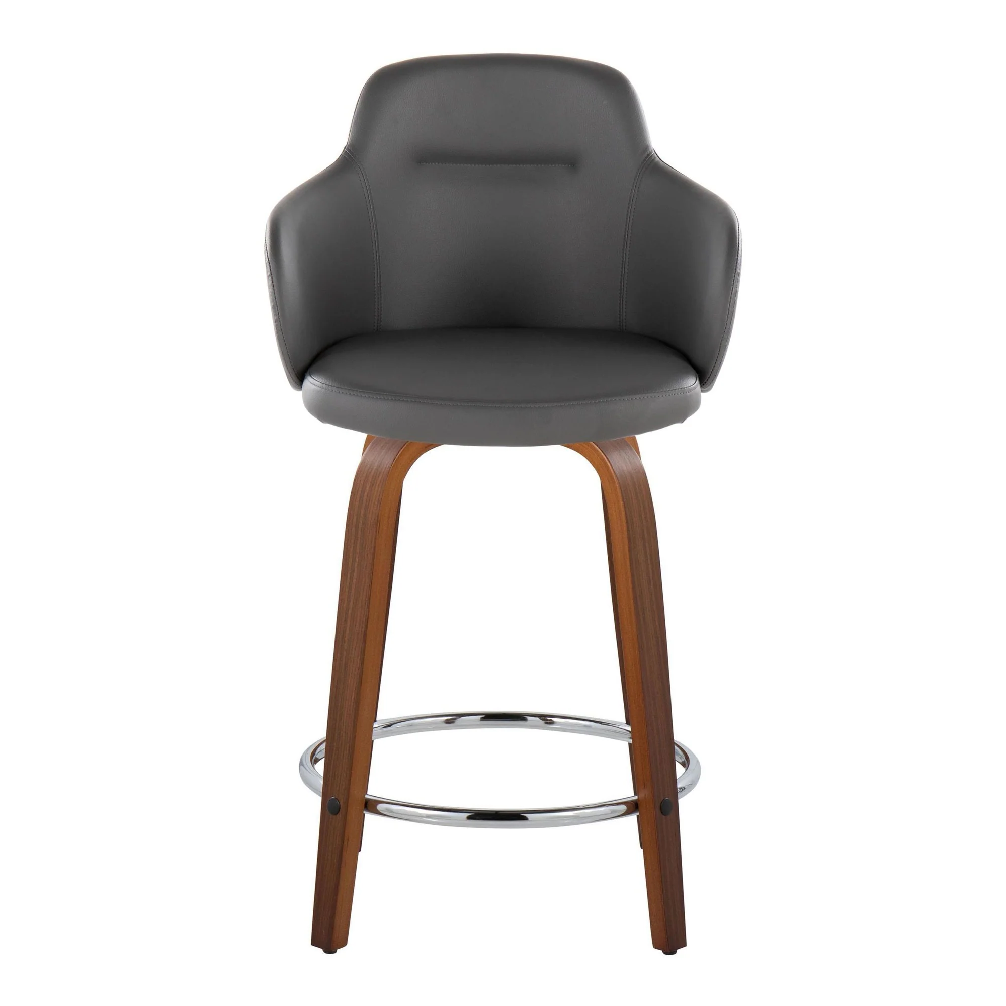 Boyne 24" Fixed-Height Counter Stool - Set of 2 By LumiSource - B24-BOYNEPU-GRTZR2 WLBK2 - Image 11