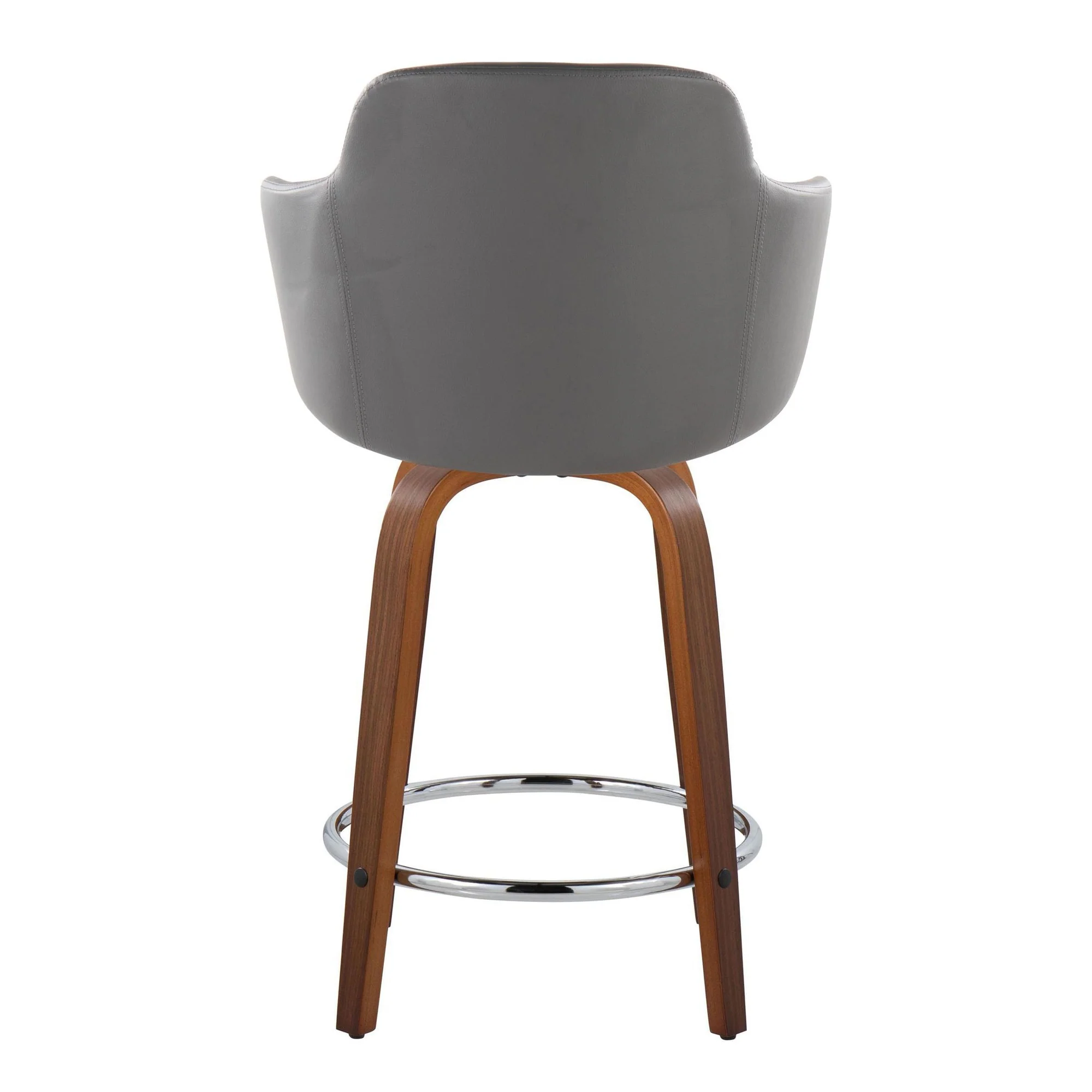 Boyne 24" Fixed-Height Counter Stool - Set of 2 By LumiSource - B24-BOYNEPU-GRTZR2 WLBK2 - Image 12