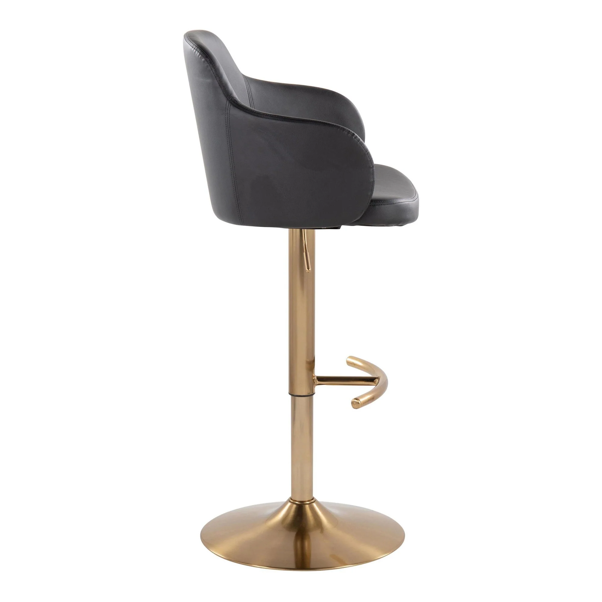 Boyne Adjustable Barstool - Set of 2 By LumiSource - BS-BOYNEPU-RT2 AUBK2 - Image 3
