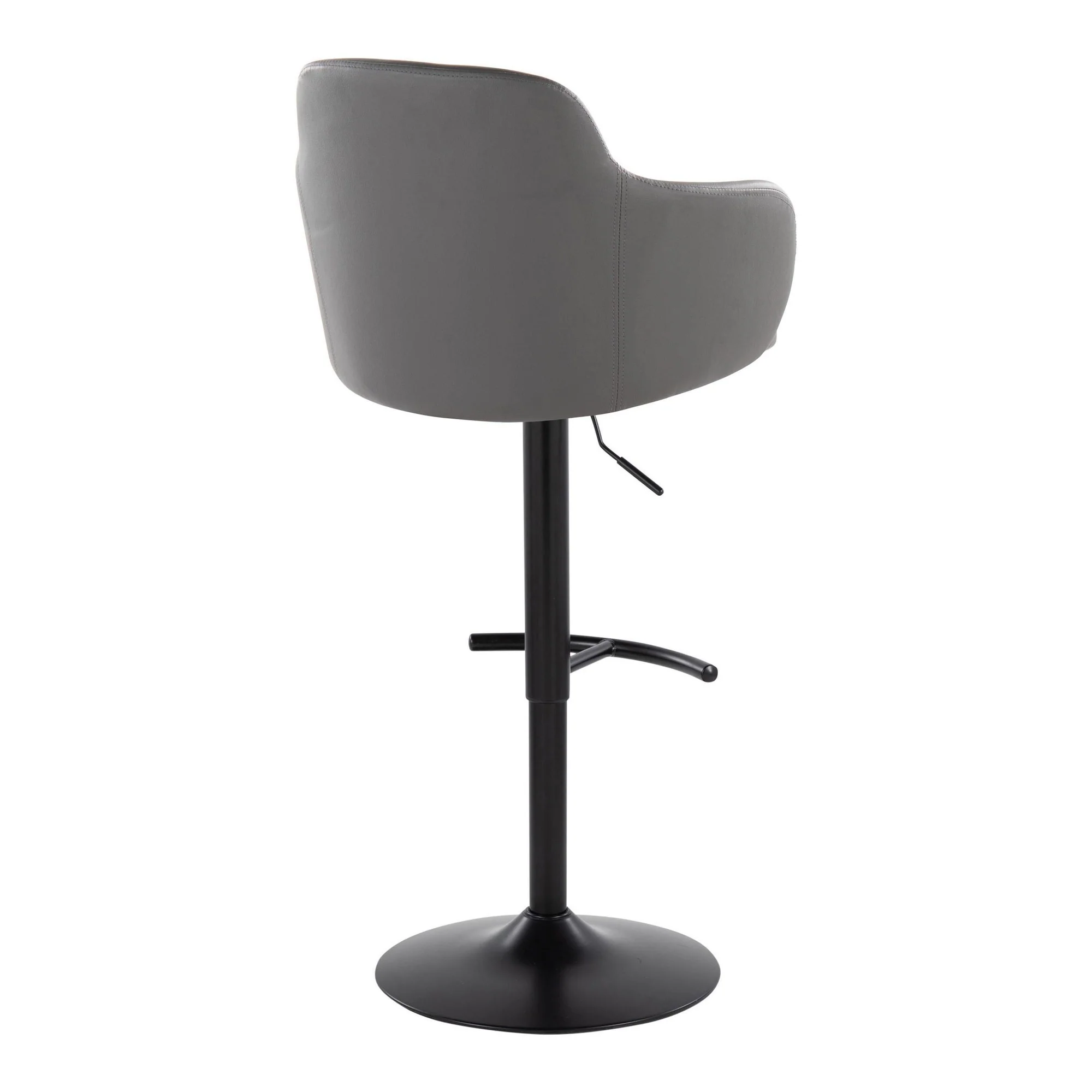 Boyne Adjustable Barstool - Set of 2 By LumiSource - BS-BOYNEPU-RT2 BKGY2 - Image 8