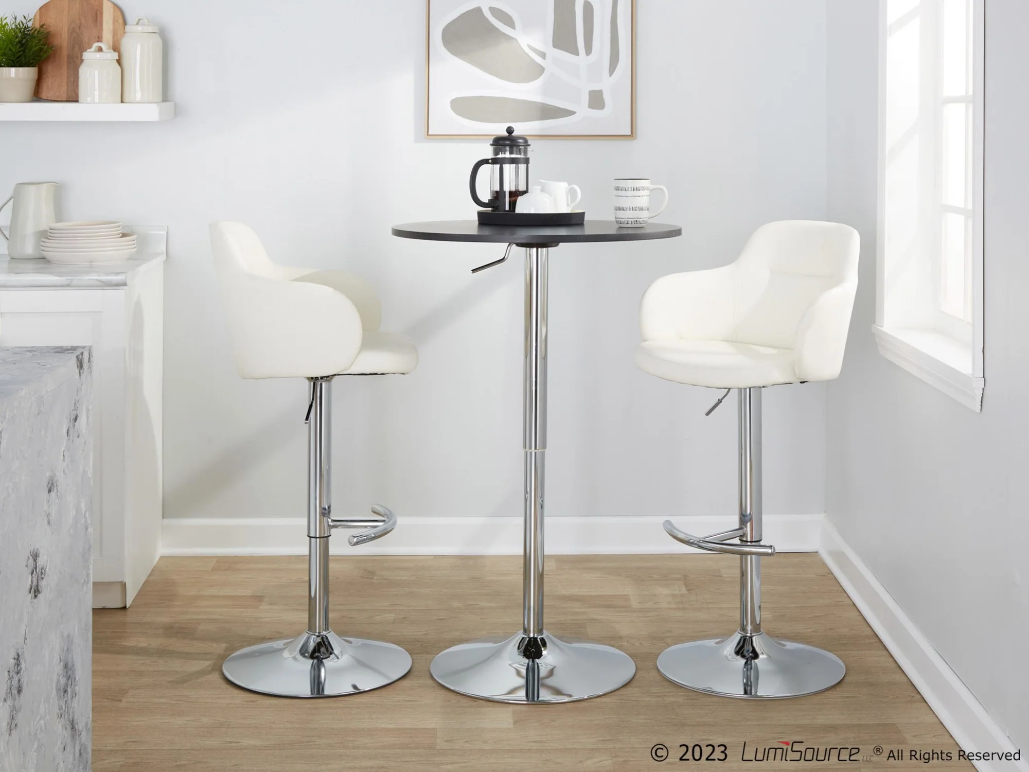 Boyne Adjustable Barstool - Set of 2 By LumiSource - BS-BOYNEPU-RT2 CHRBK2 - Image 25
