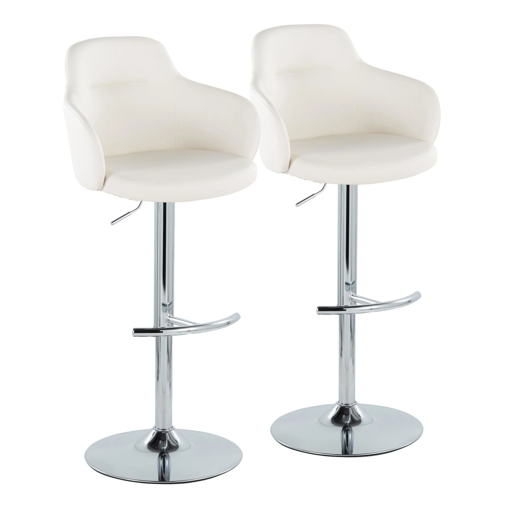 Boyne Adjustable Barstool - Set of 2 By LumiSource - BS-BOYNEPU-RT2 CHRBK2 - Image 26