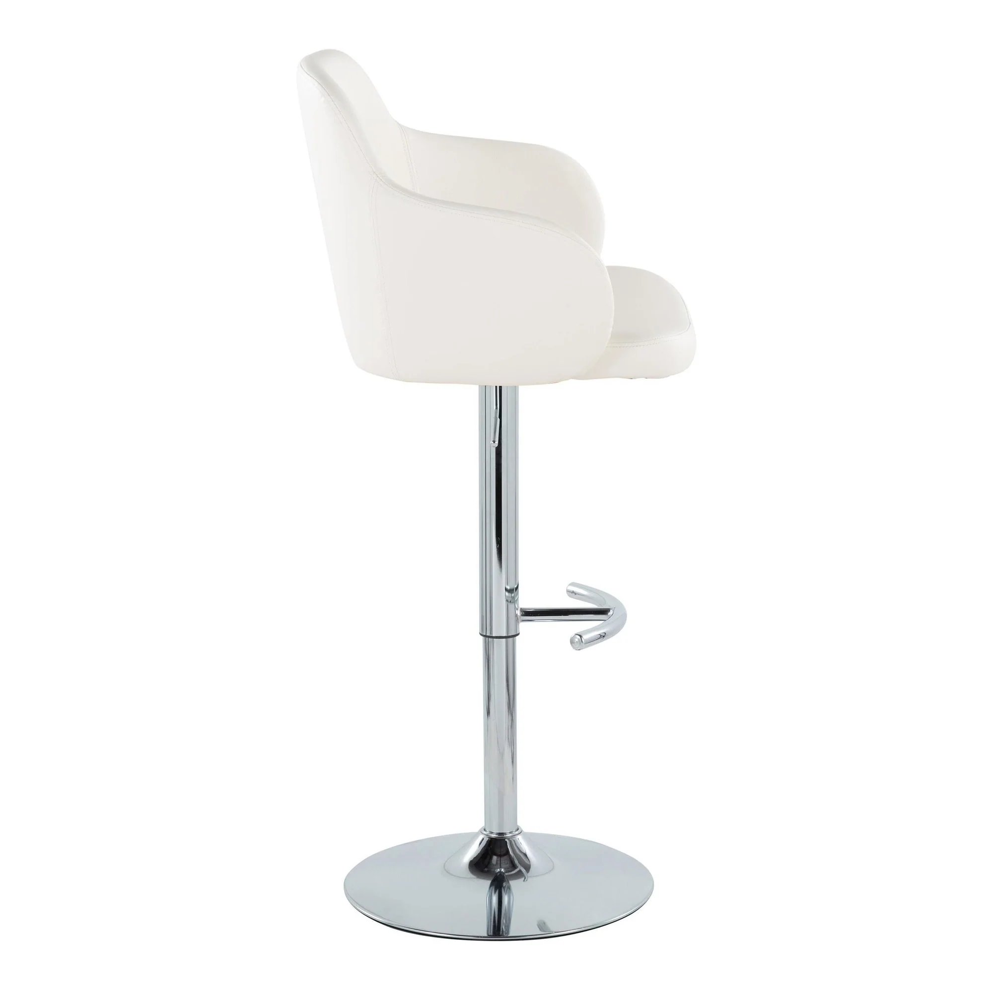 Boyne Adjustable Barstool - Set of 2 By LumiSource - BS-BOYNEPU-RT2 CHRBK2 - Image 28