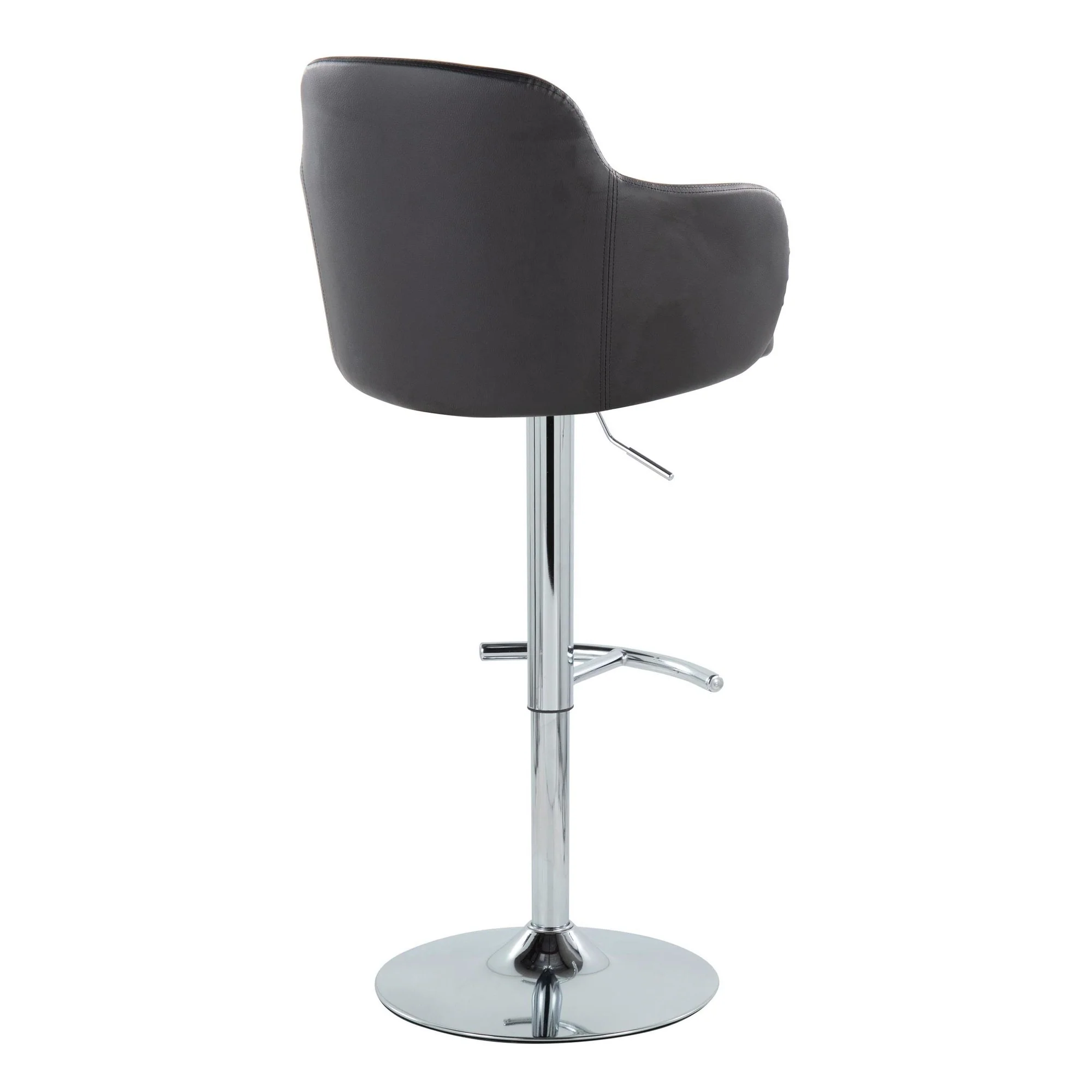 Boyne Adjustable Barstool - Set of 2 By LumiSource - BS-BOYNEPU-RT2 CHRBK2 - Image 8