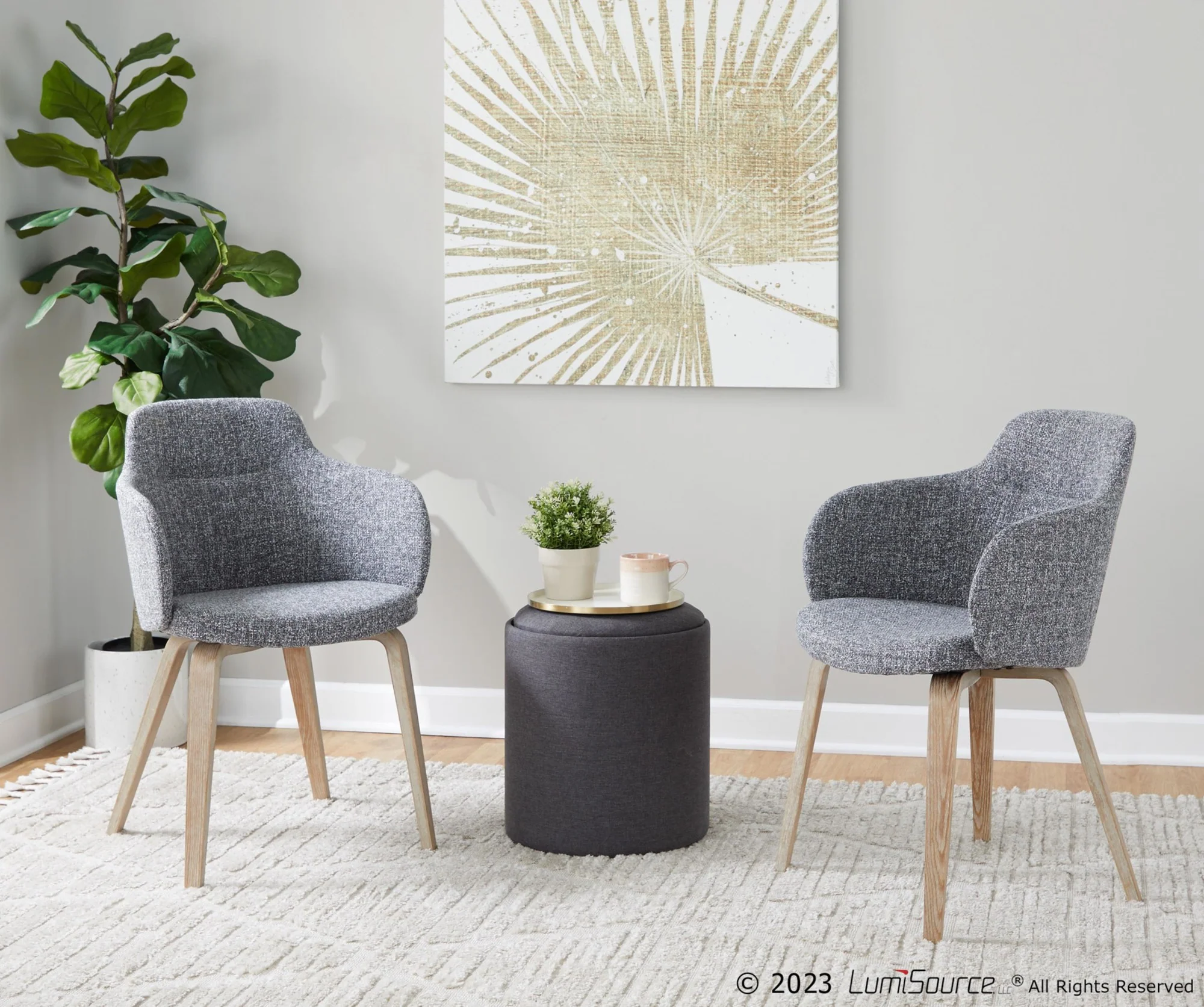 Boyne Chair - Set of 2 By LumiSource - CH-BOYNEFB-HLBW2 WWCR2 - Image 10
