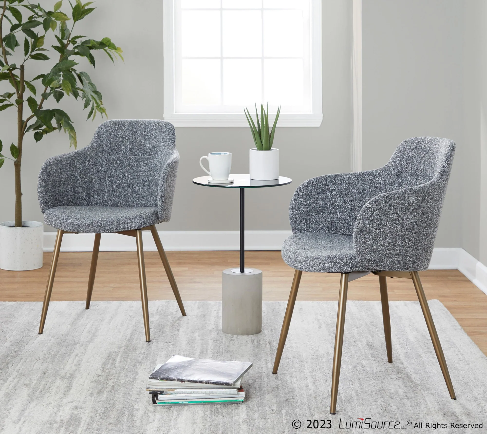 Boyne Chair - Set of 2 By LumiSource - CH-BOYNEFB-HLC2 ANCUCR2 - Image 8