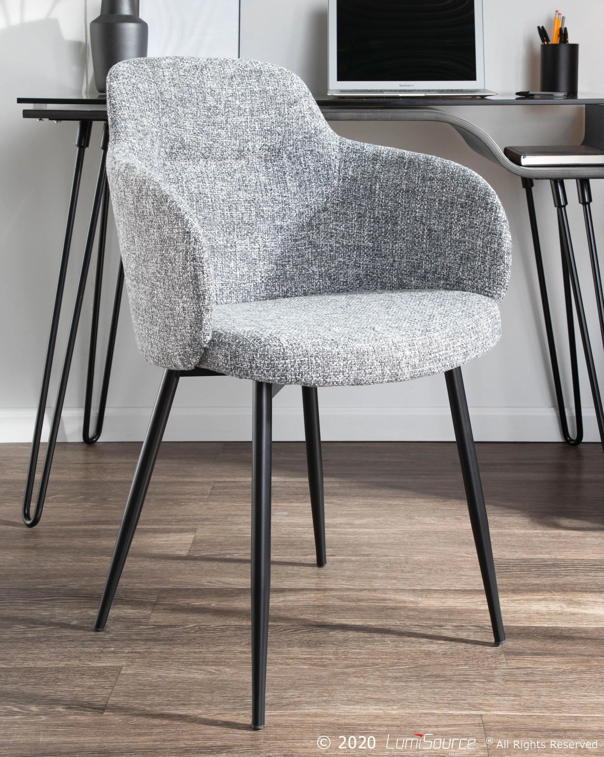 Boyne Chair - Set of 2 By LumiSource - CH-BOYNEFB2 BKCR2 - Image 12