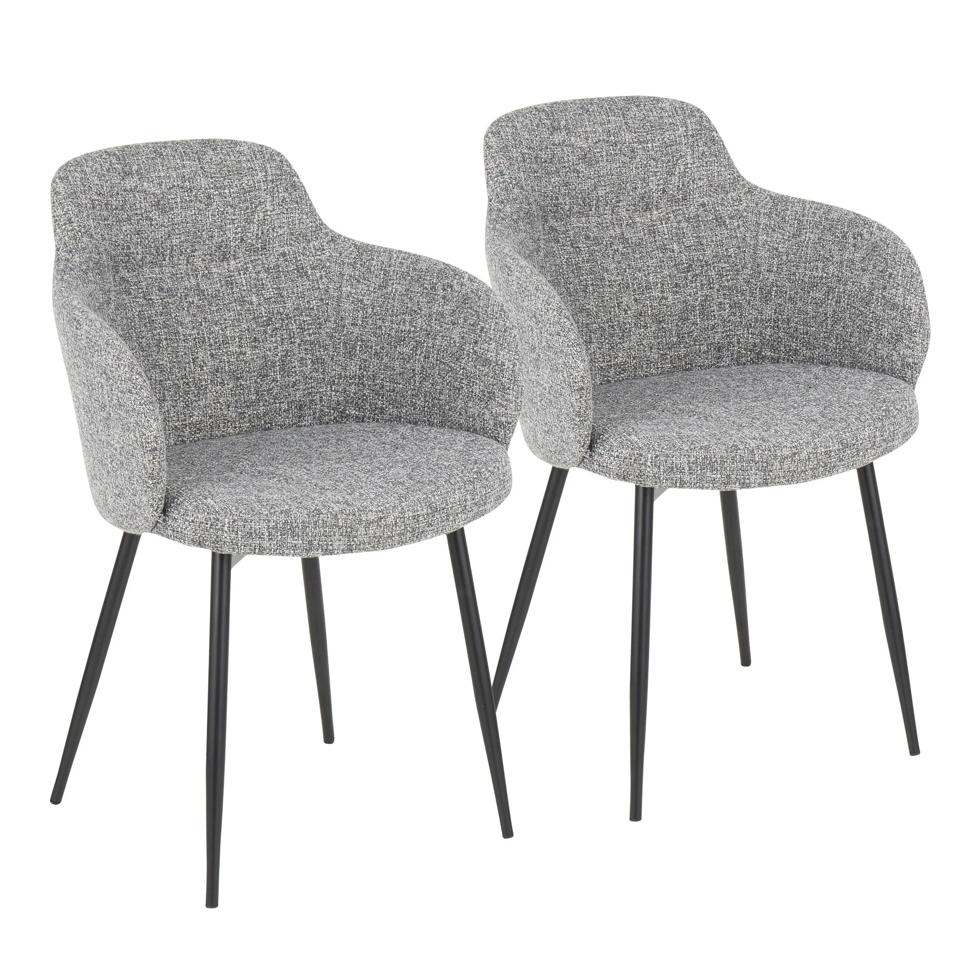 Boyne Chair - Set of 2 By LumiSource - CH-BOYNEFB2 BKCR2 - Image 15