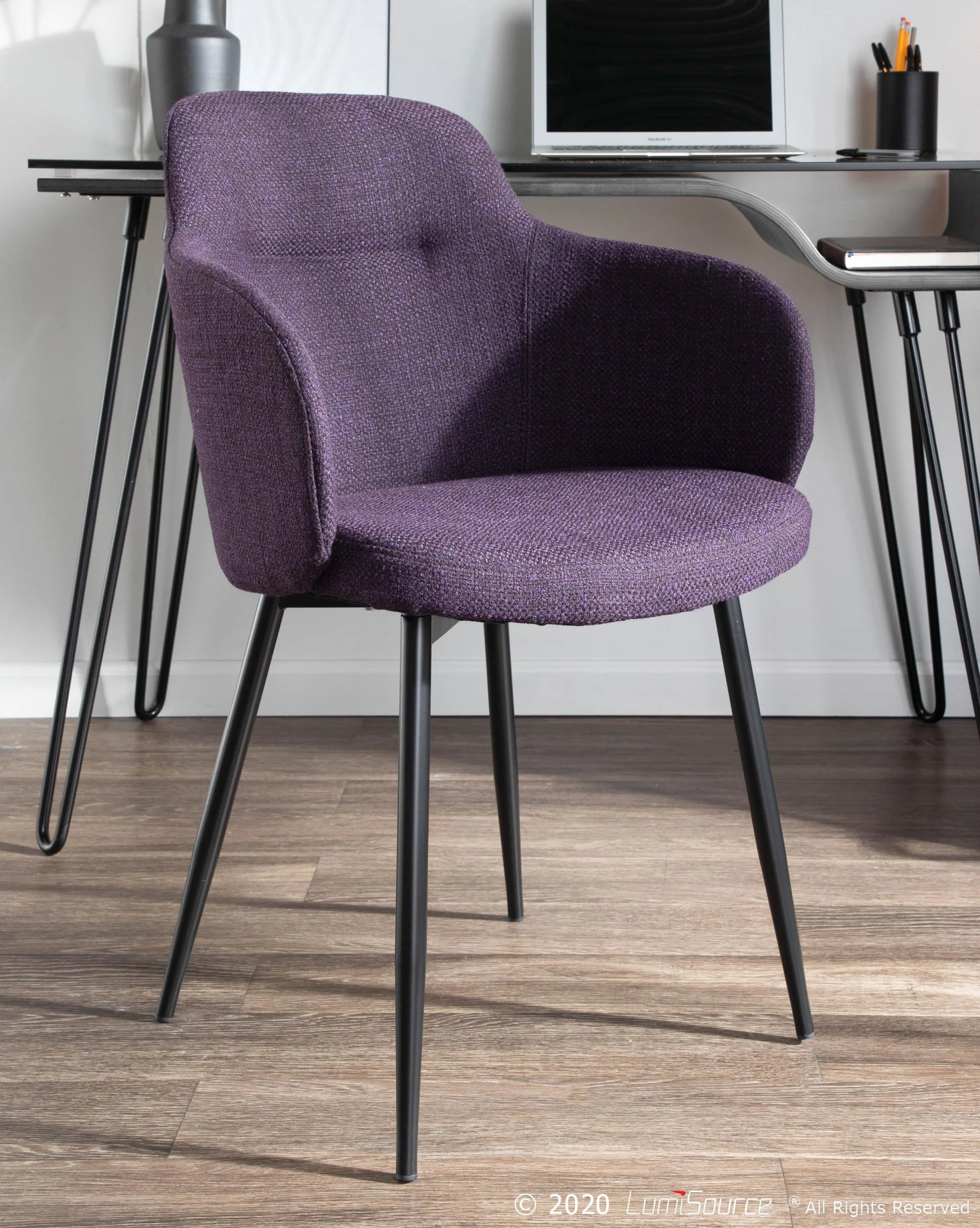 Boyne Chair - Set of 2 By LumiSource - CH-BOYNEFB2 BKCR2 - Image 22