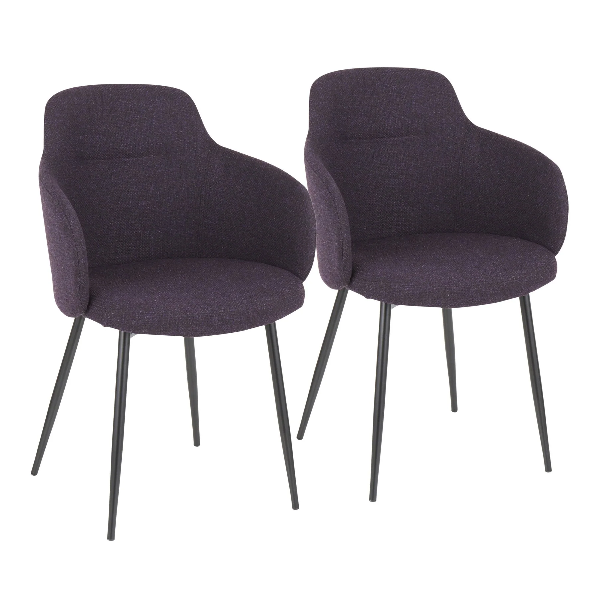 Boyne Chair - Set of 2 By LumiSource - CH-BOYNEFB2 BKCR2 - Image 25