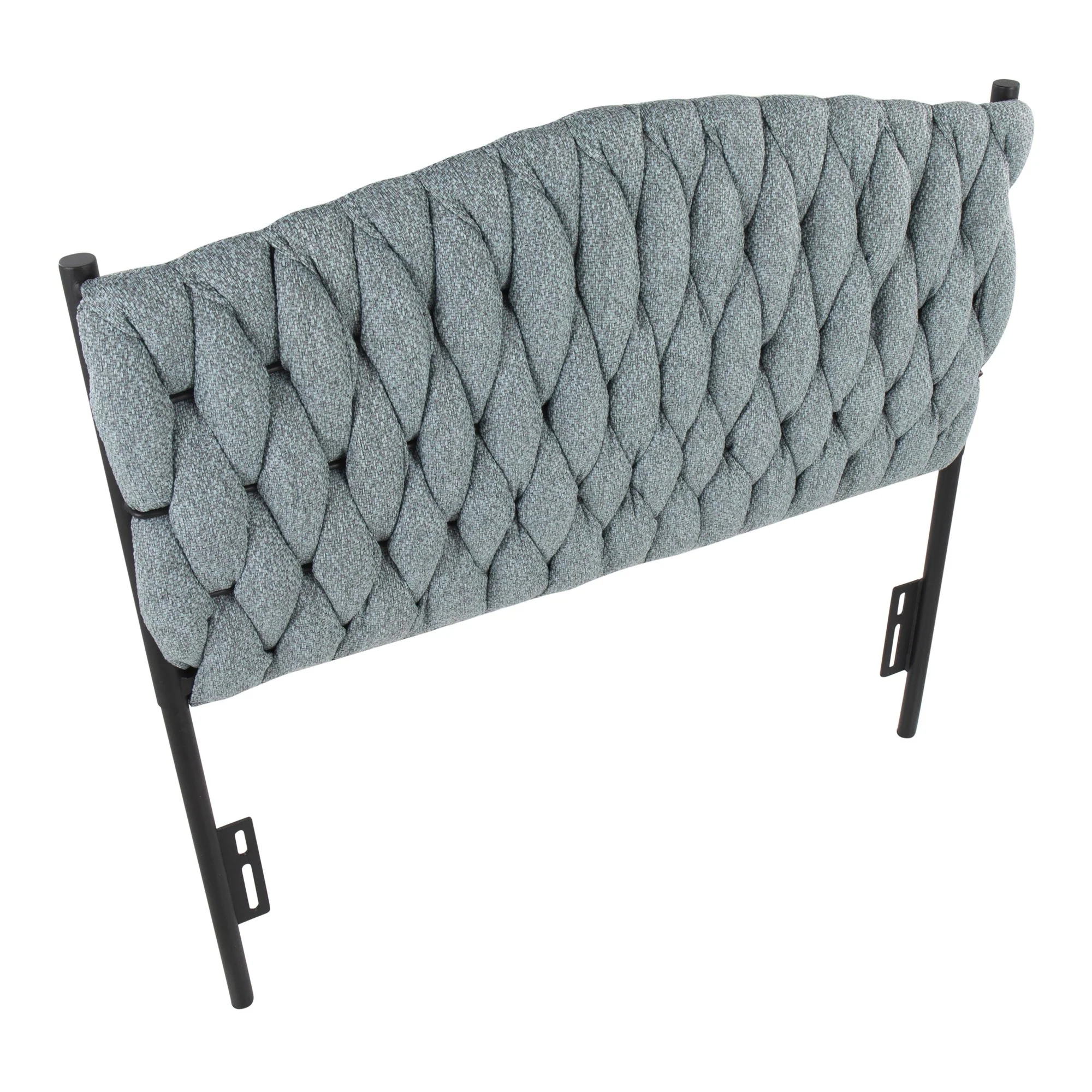 Braided Matisse Twin Headboard Blue By LumiSource - Image 5