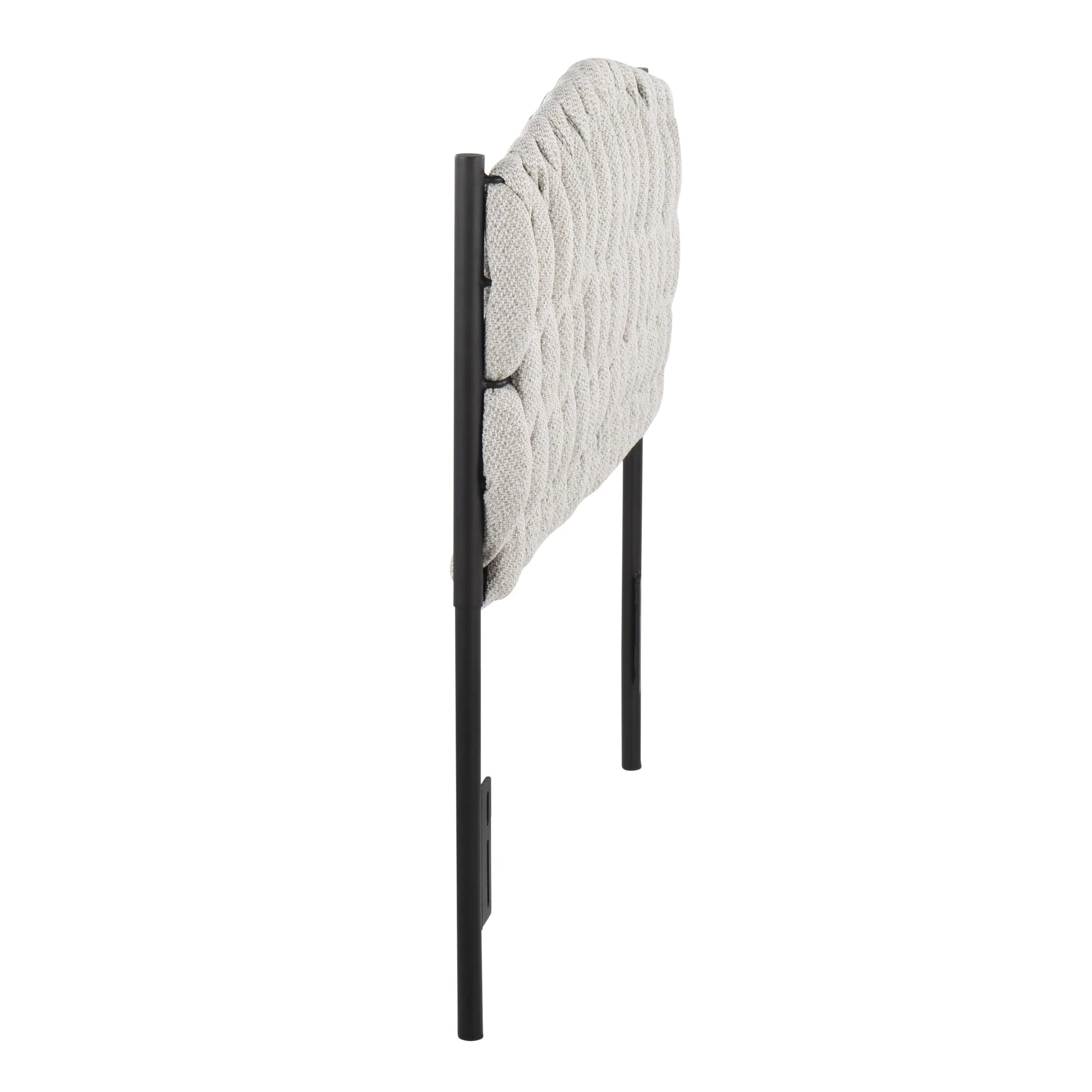 Braided Matisse Twin Headboard Cream By LumiSource - Image 3