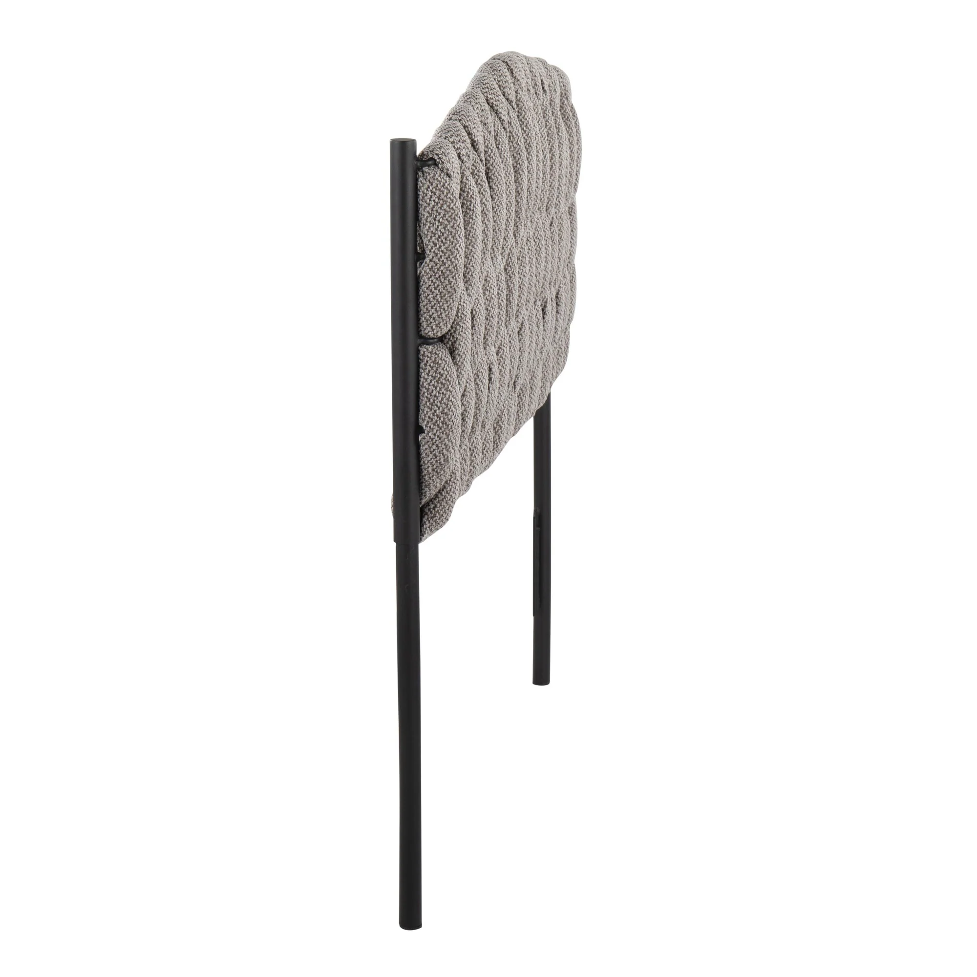Braided Matisse Twin Headboard Gray By LumiSource - Image 3