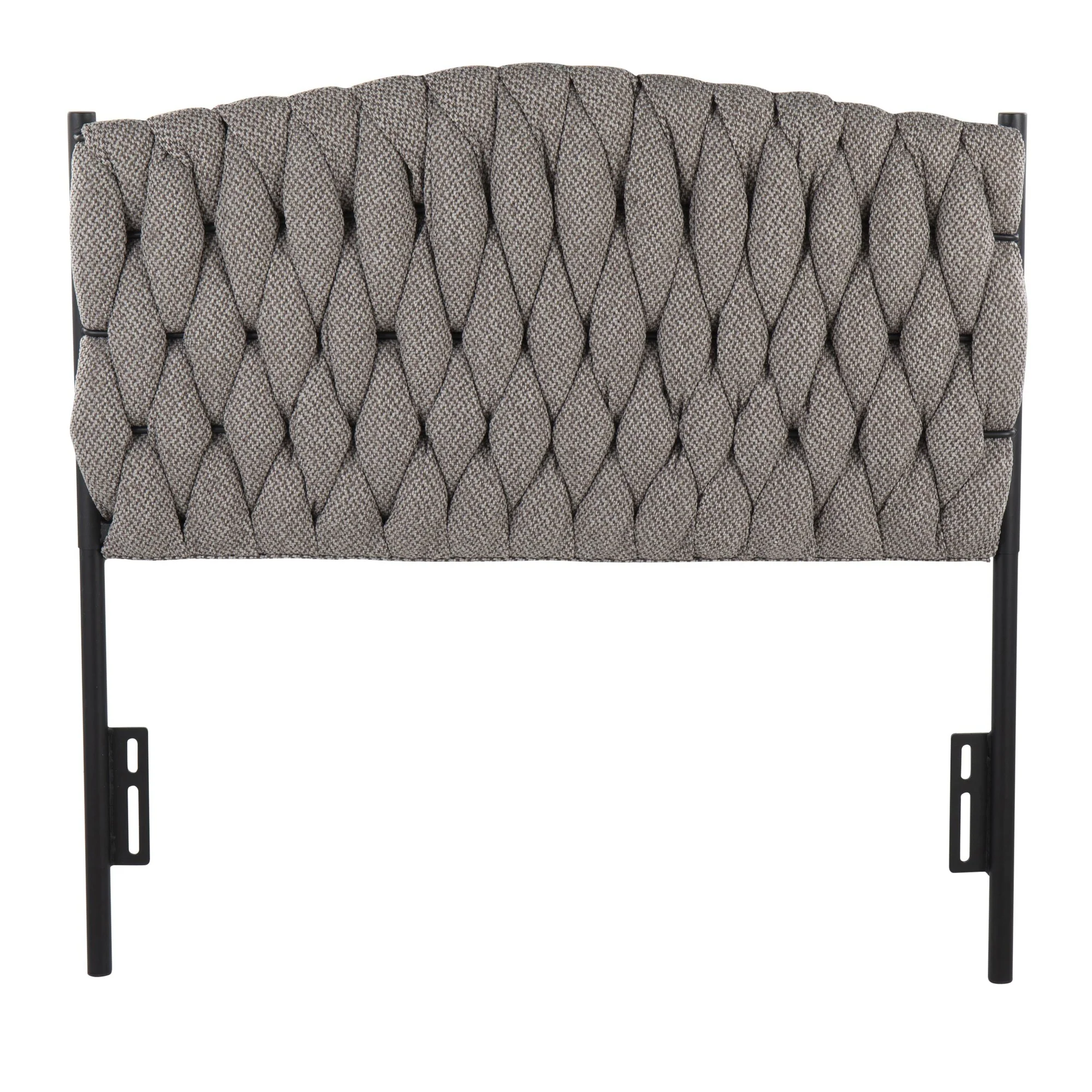 Braided Matisse Twin Headboard Gray By LumiSource - Image 4