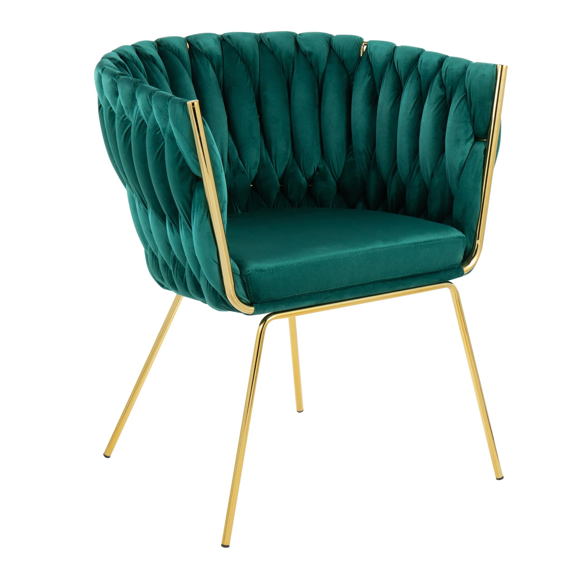 Braided Renee Chair Green By LumiSource - Image 2
