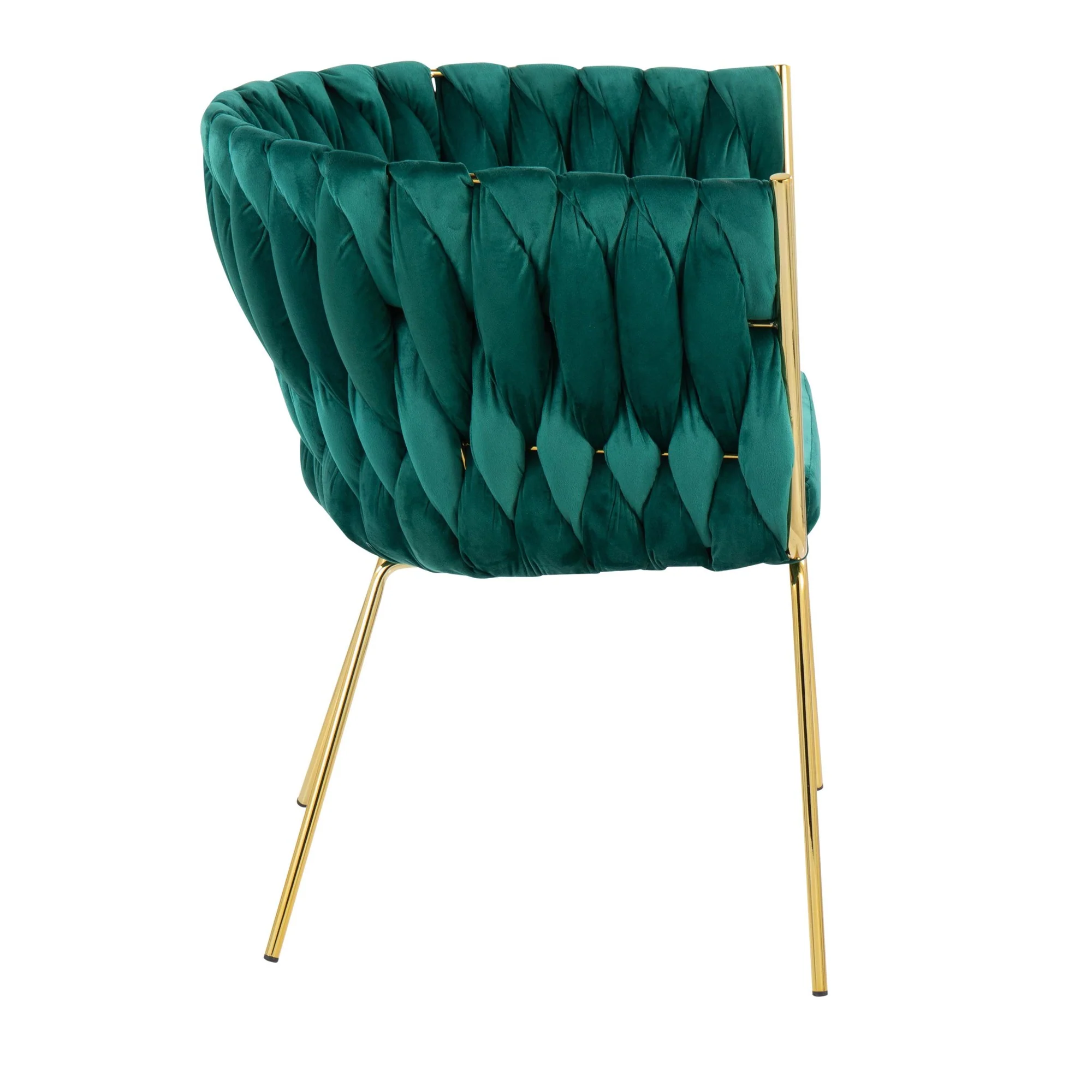 Braided Renee Chair Green By LumiSource - Image 3