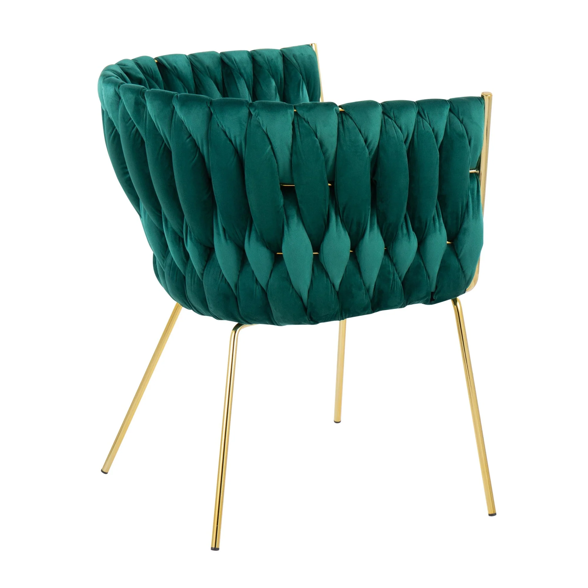 Braided Renee Chair Green By LumiSource - Image 4