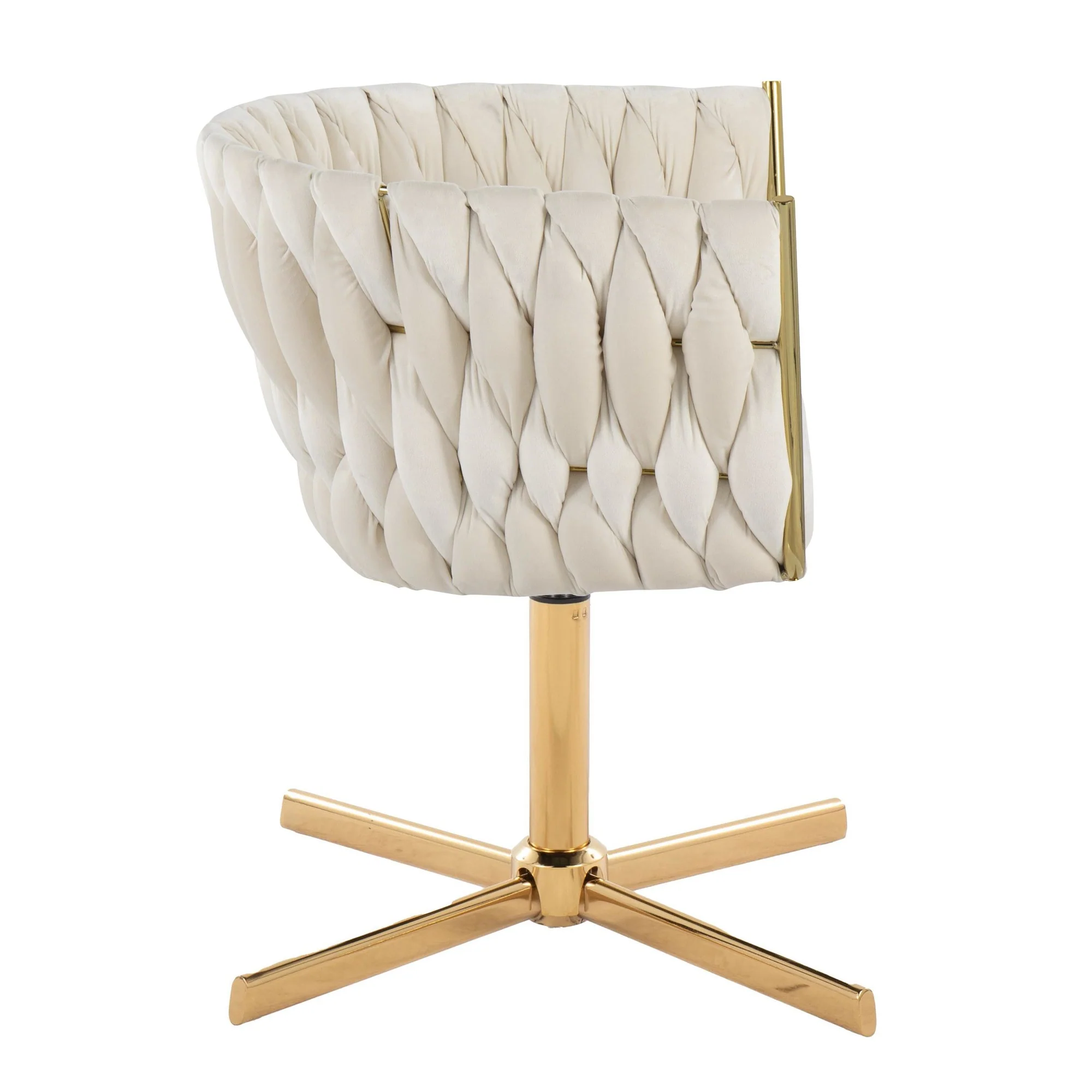 Braided Renee Swivel Accent Chair Green By LumiSource - Image 18