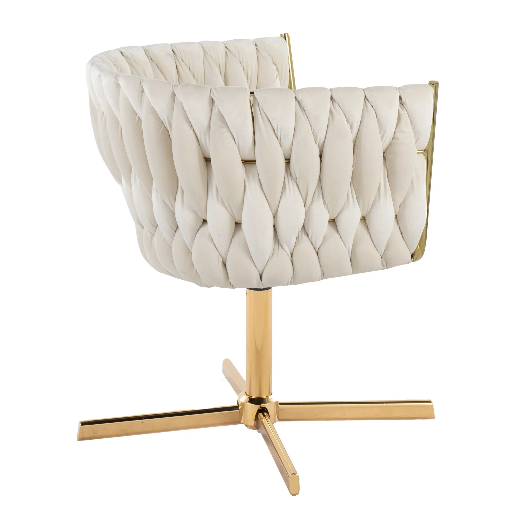Braided Renee Swivel Accent Chair Green By LumiSource - Image 19