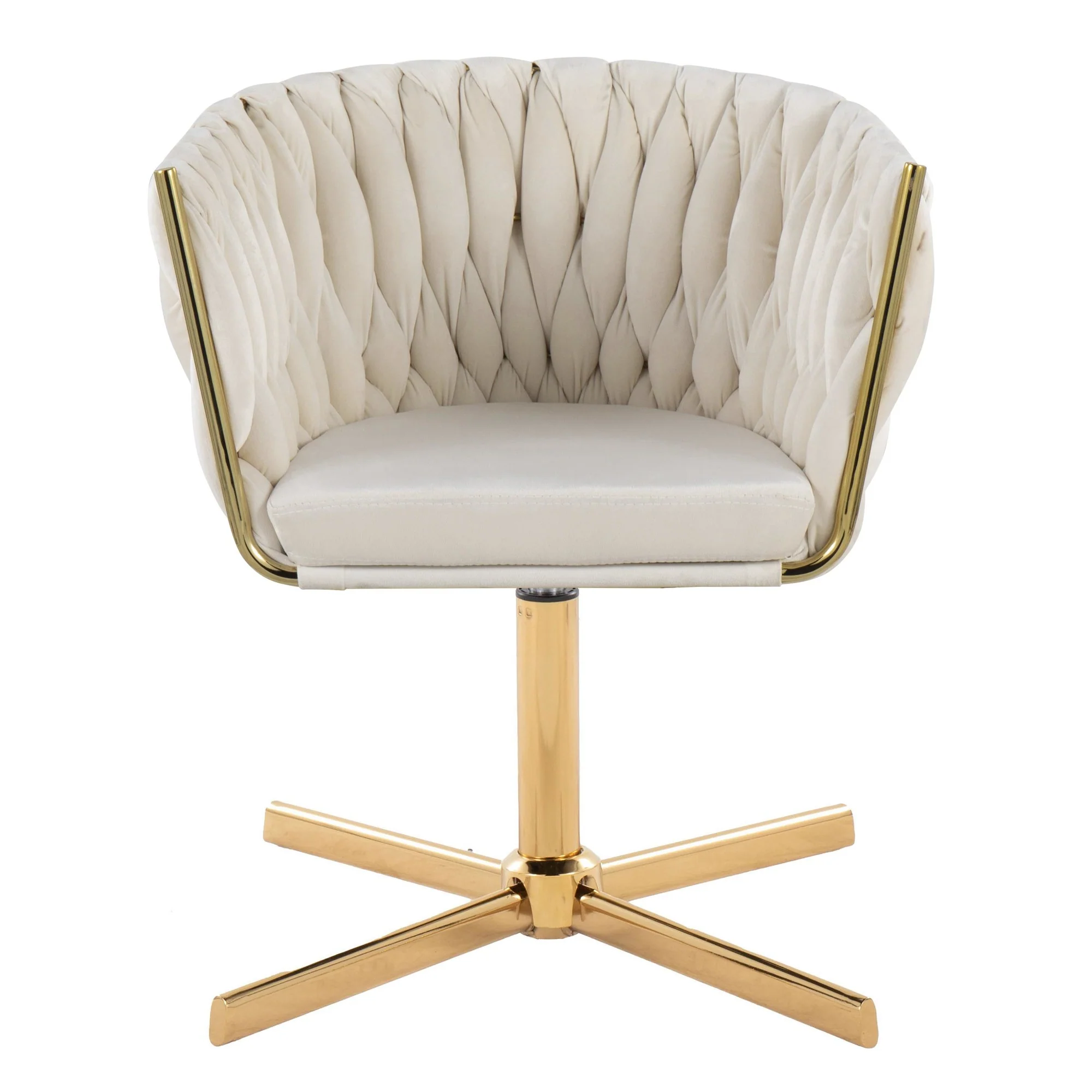 Braided Renee Swivel Accent Chair Green By LumiSource - Image 21