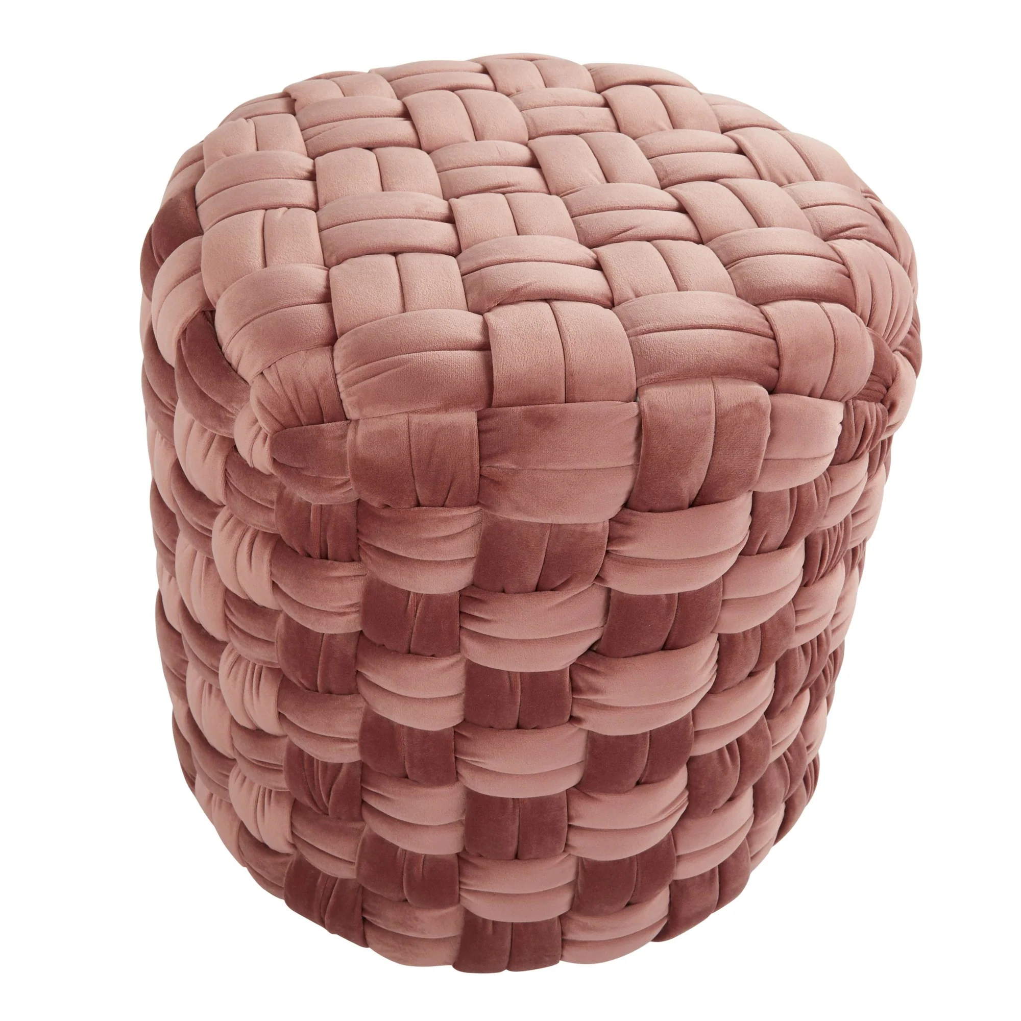 Braided Round 16" Ottoman Cream By LumiSource - Image 16