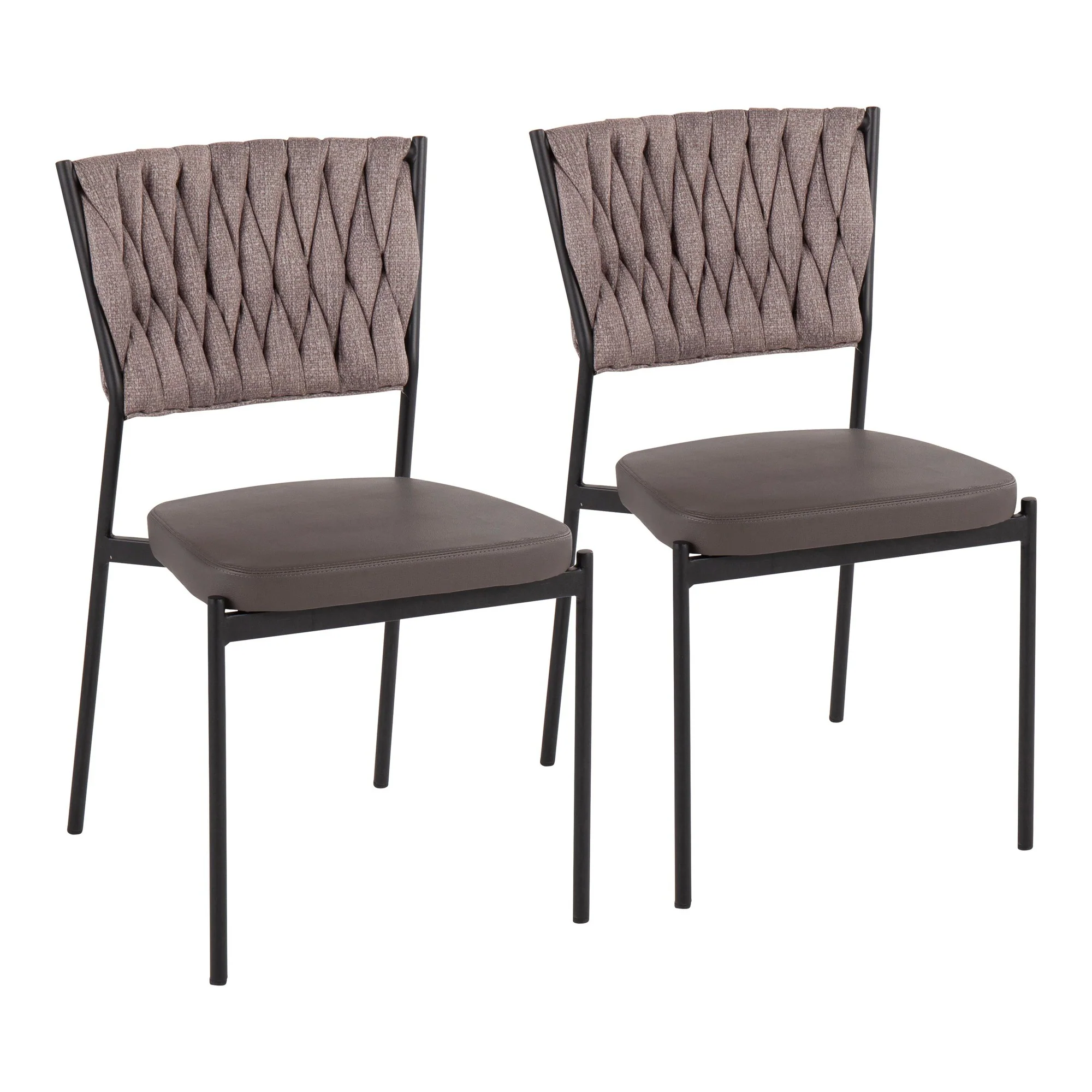 Braided Tania Chair - Set of 2 Green By LumiSource - Image 9