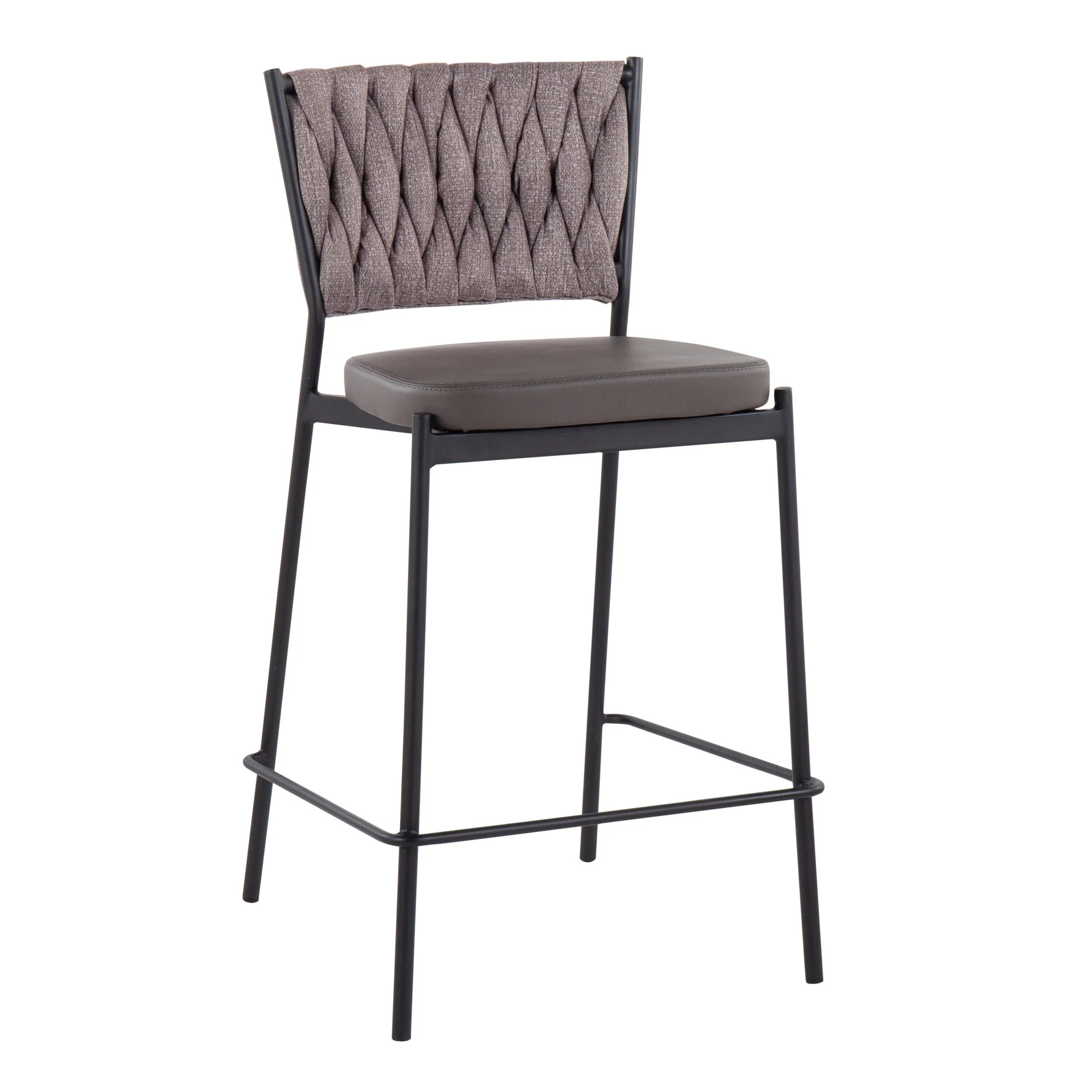 Braided Tania Counter Stool - Set of 2 Green By LumiSource - Image 17