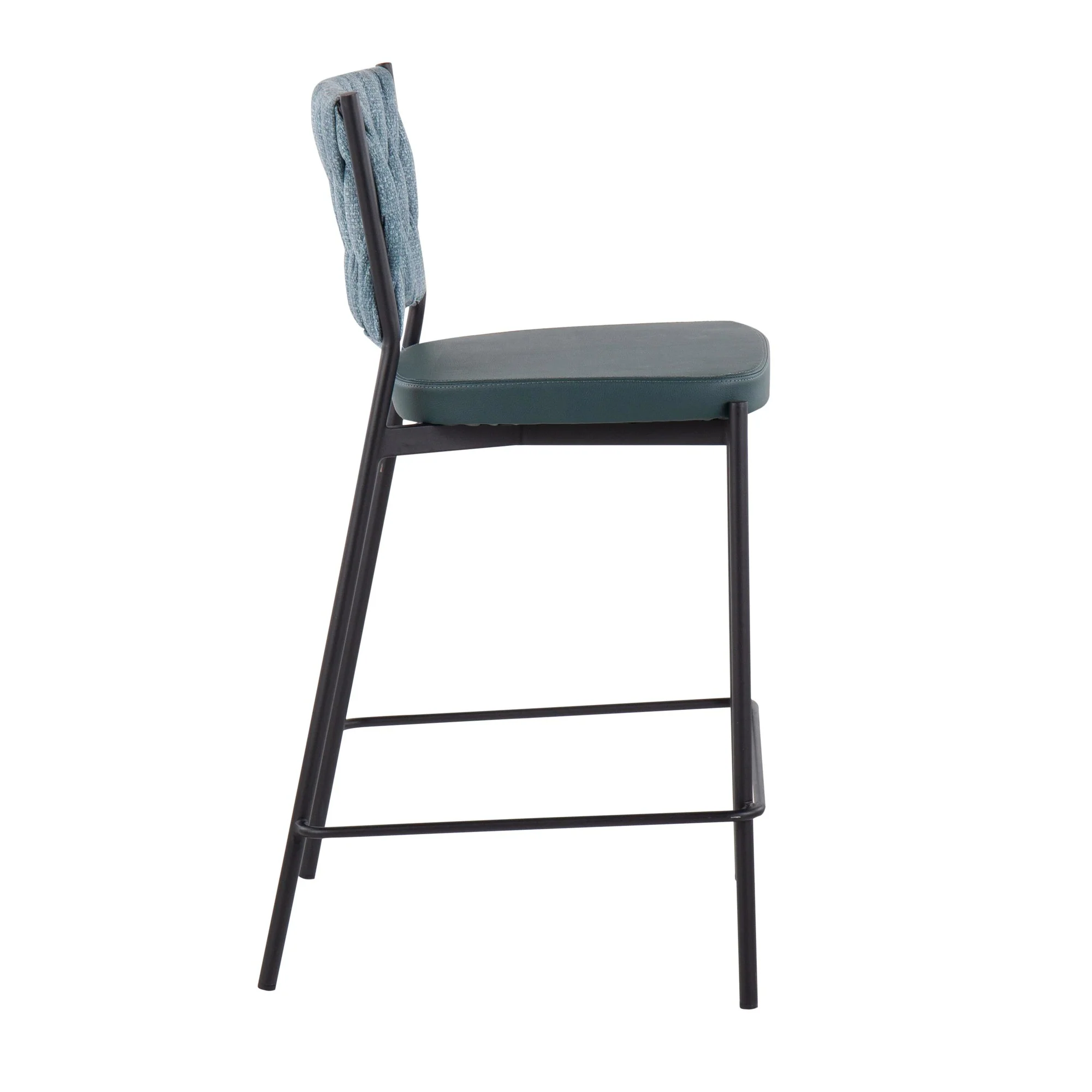Braided Tania Counter Stool - Set of 2 Green By LumiSource - Image 8