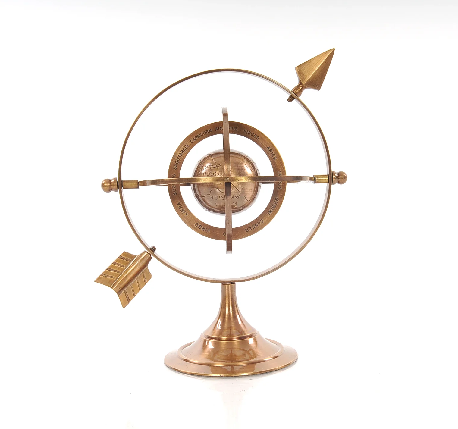 Brass Armillary By Homeroots - Image 2