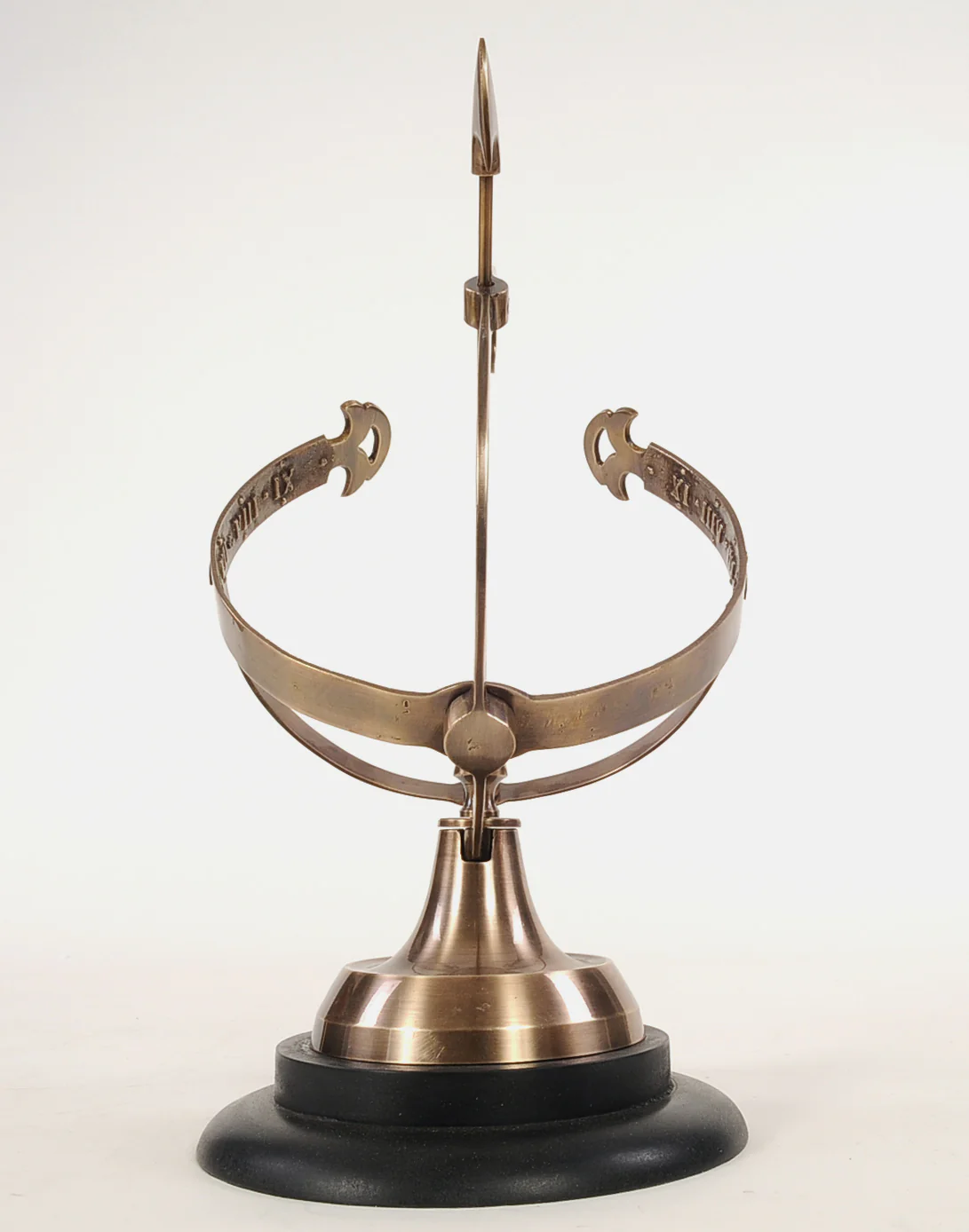Brass Armillary On Wooden Base By Homeroots - Image 5