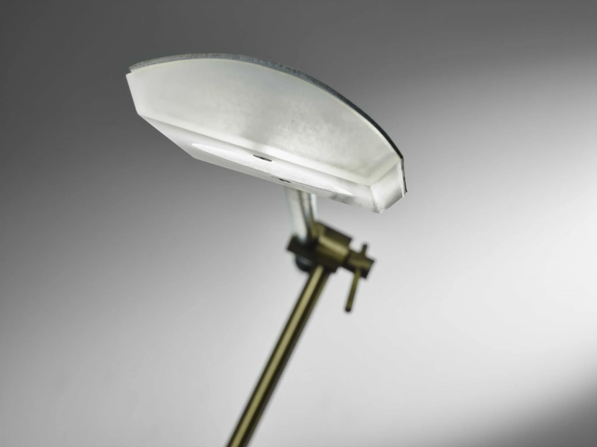 Brass Metal Floor Lamp Adjustable and Dimmable LED By Homeroots - Image 3