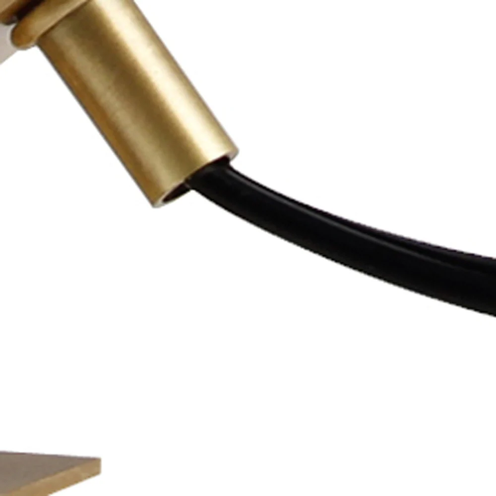Brass Metal Globe Table Lamp By Homeroots - Image 6