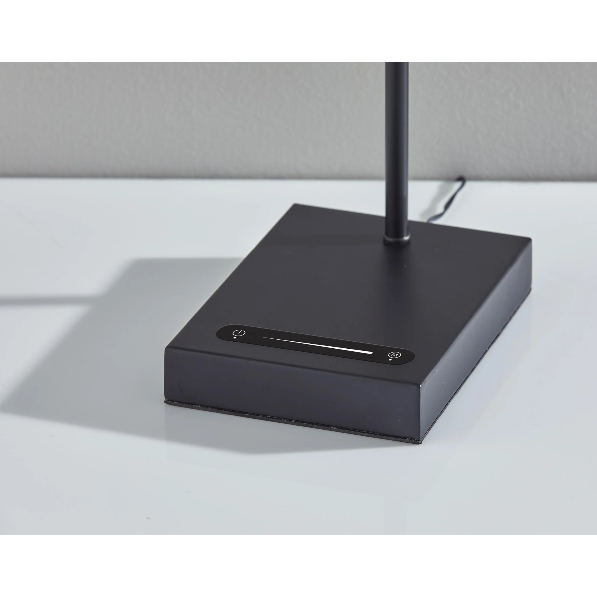 Brass Spotlight Black Metal LED Desk Lamp By Homeroots - Image 4