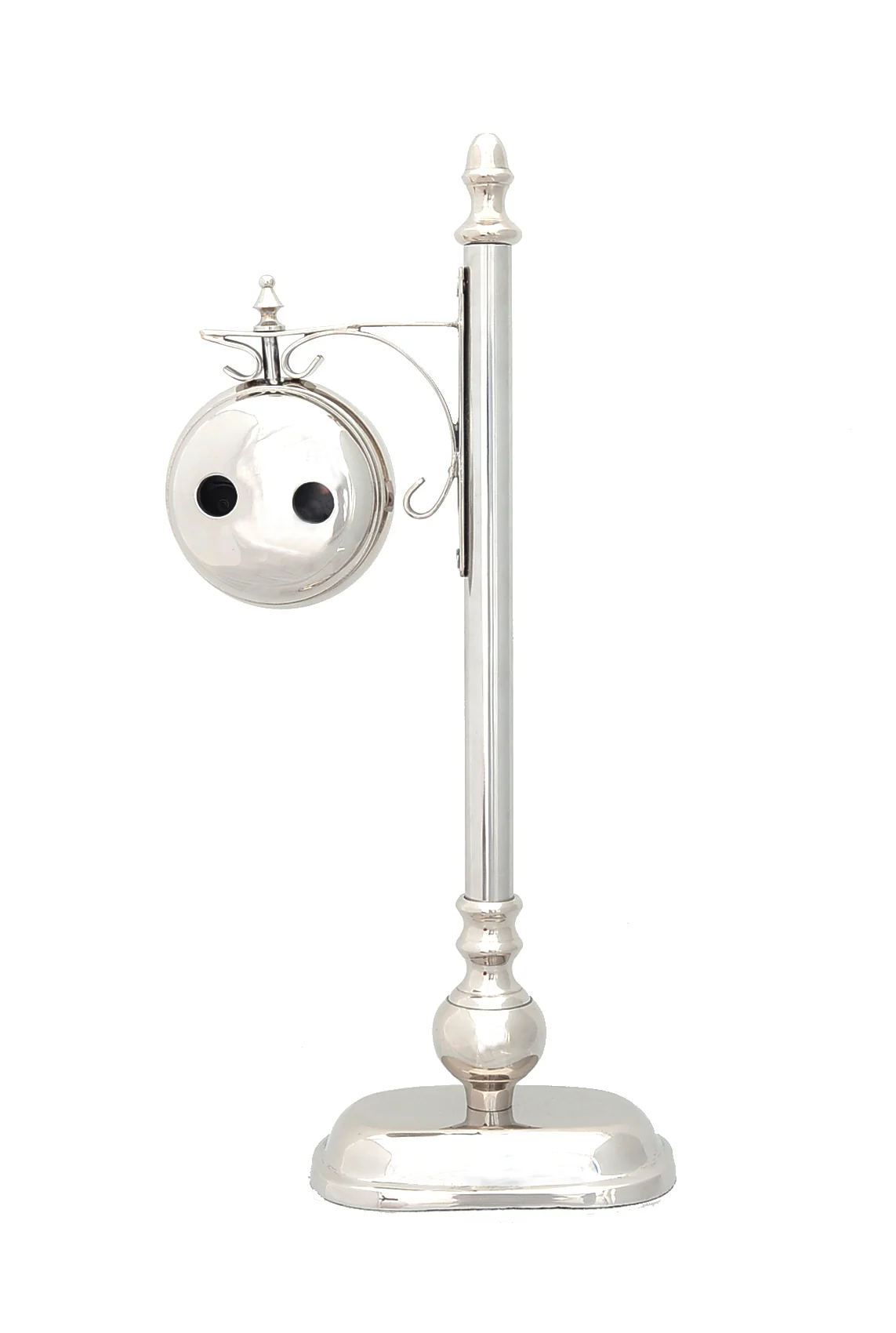 BrassAlum Lamp Post Clock One Sided By Homeroots - Image 4