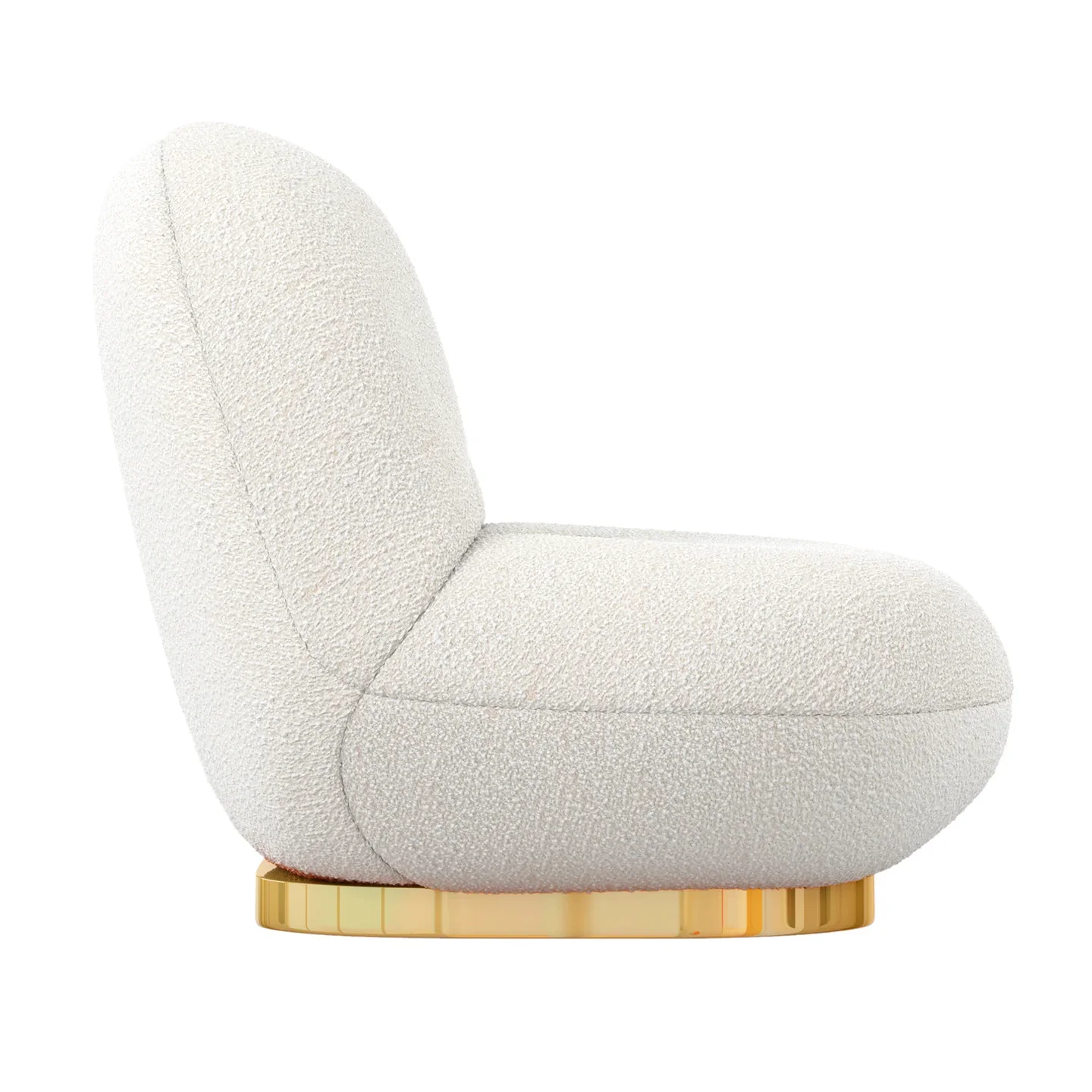Breeze Boucle Chair, Gold By World Modern Design - Image 4