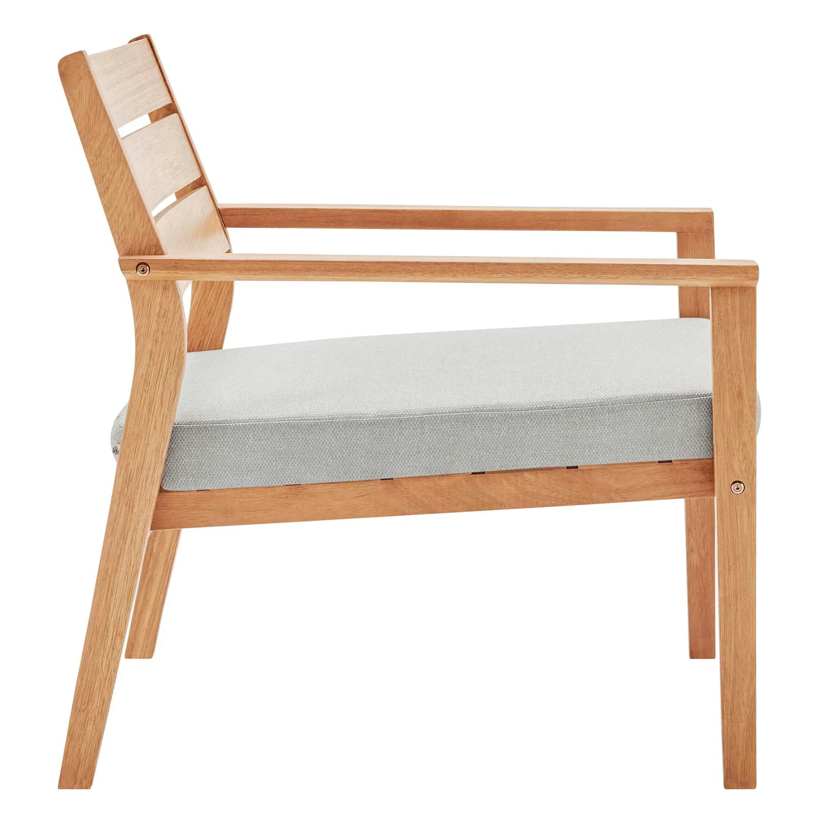 Breton Outdoor Patio Ash Wood Armchair By Modway - EEI-3713 - Image 2
