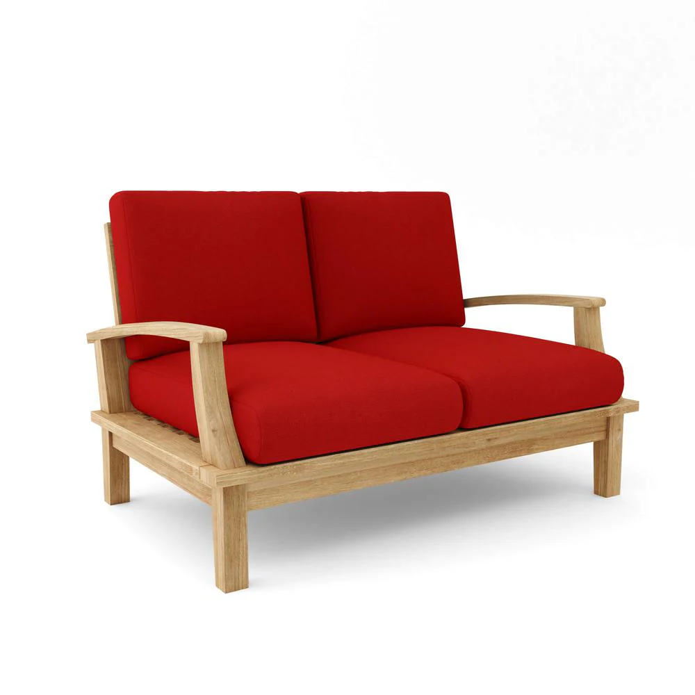 Brianna Deep Seating Loveseat + Cushion By Anderson Teak - Image 2