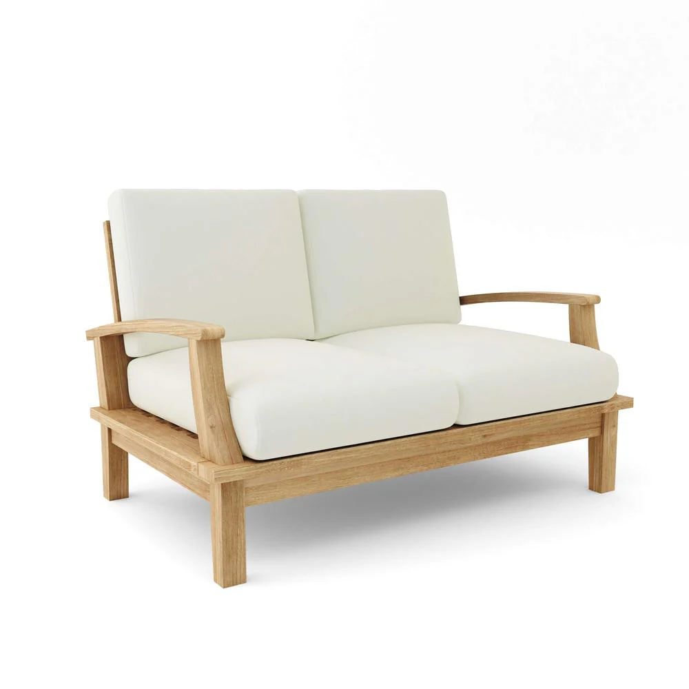 Brianna Deep Seating Loveseat + Cushion By Anderson Teak - Image 3