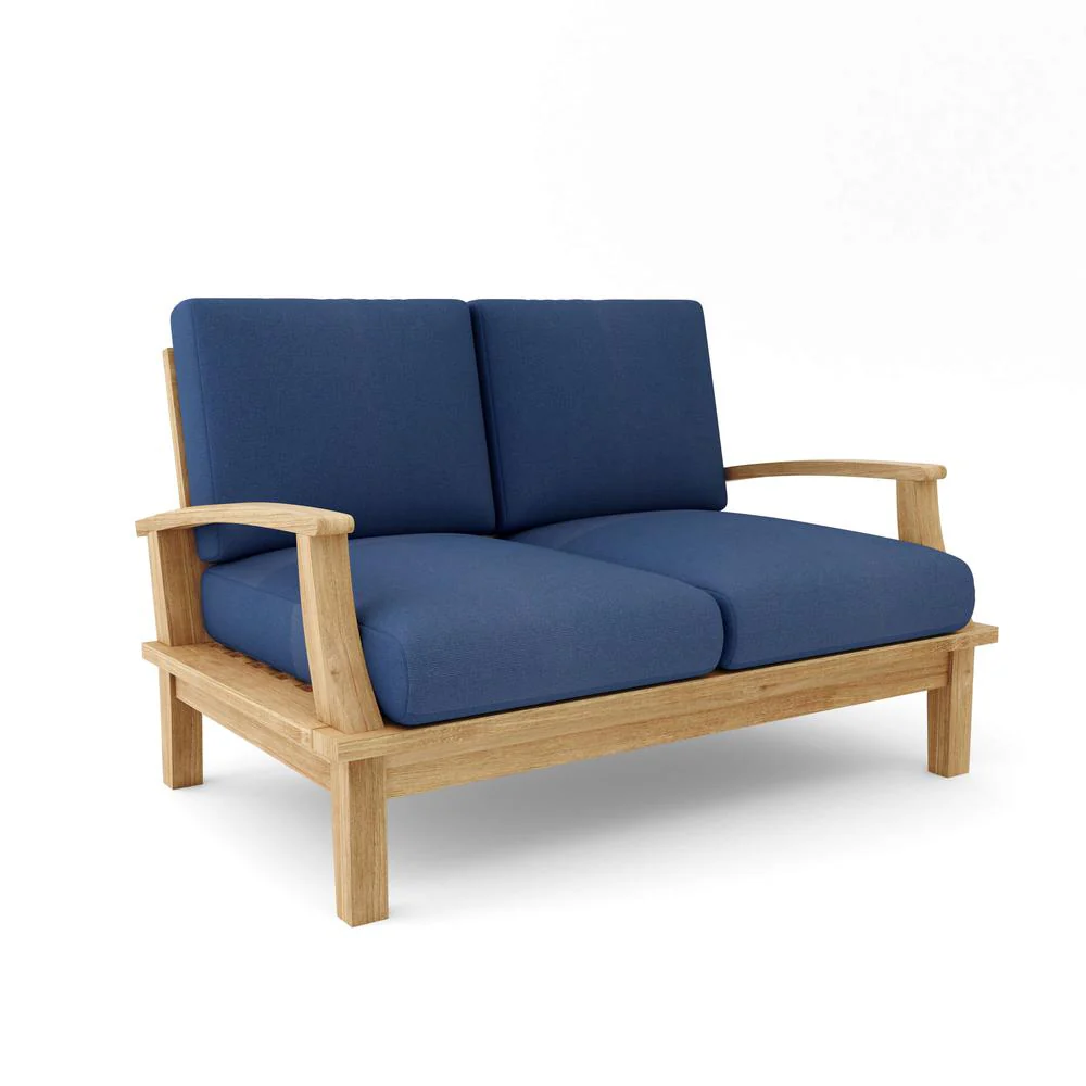 Brianna Deep Seating Loveseat + Cushion By Anderson Teak - Image 4